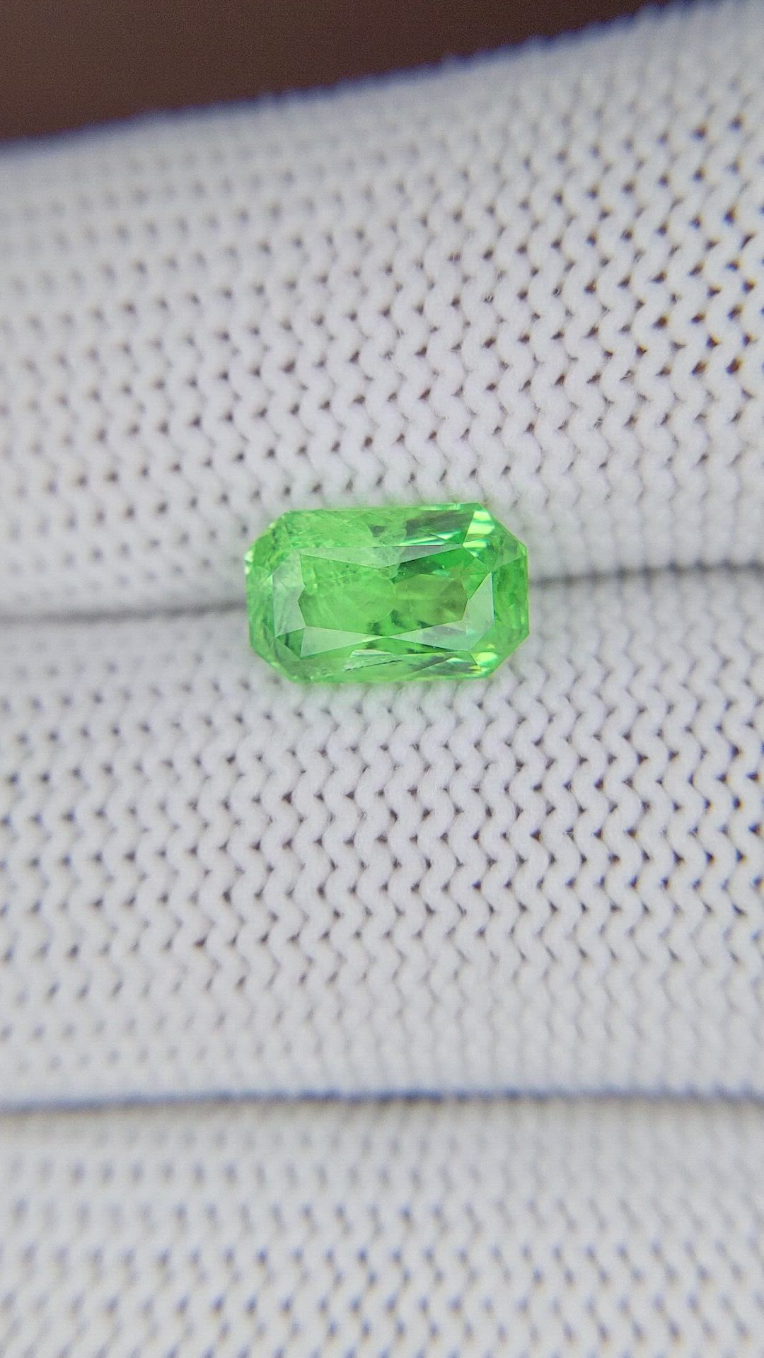 2.18 Ct. Tsavorite Garnet from Tanzania Size Video