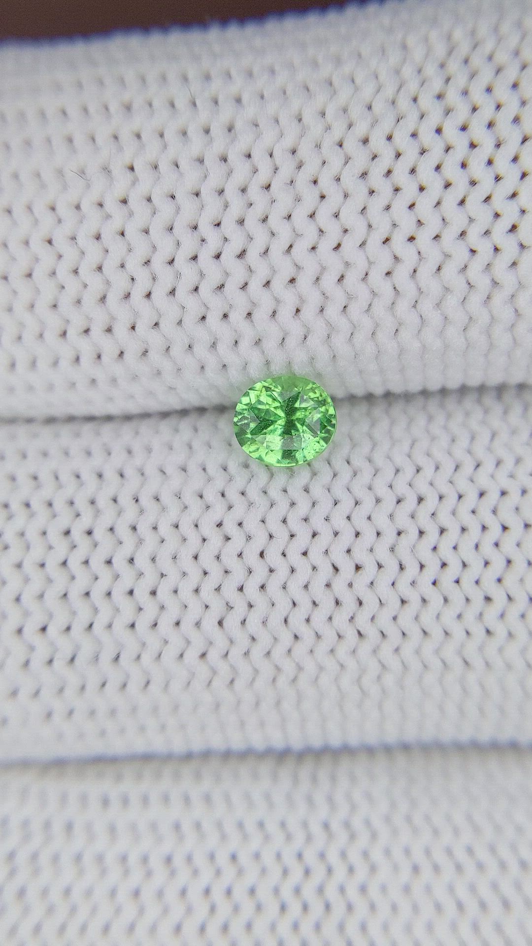 0.44 Ct. Tsavorite Garnet from Tanzania Size Video