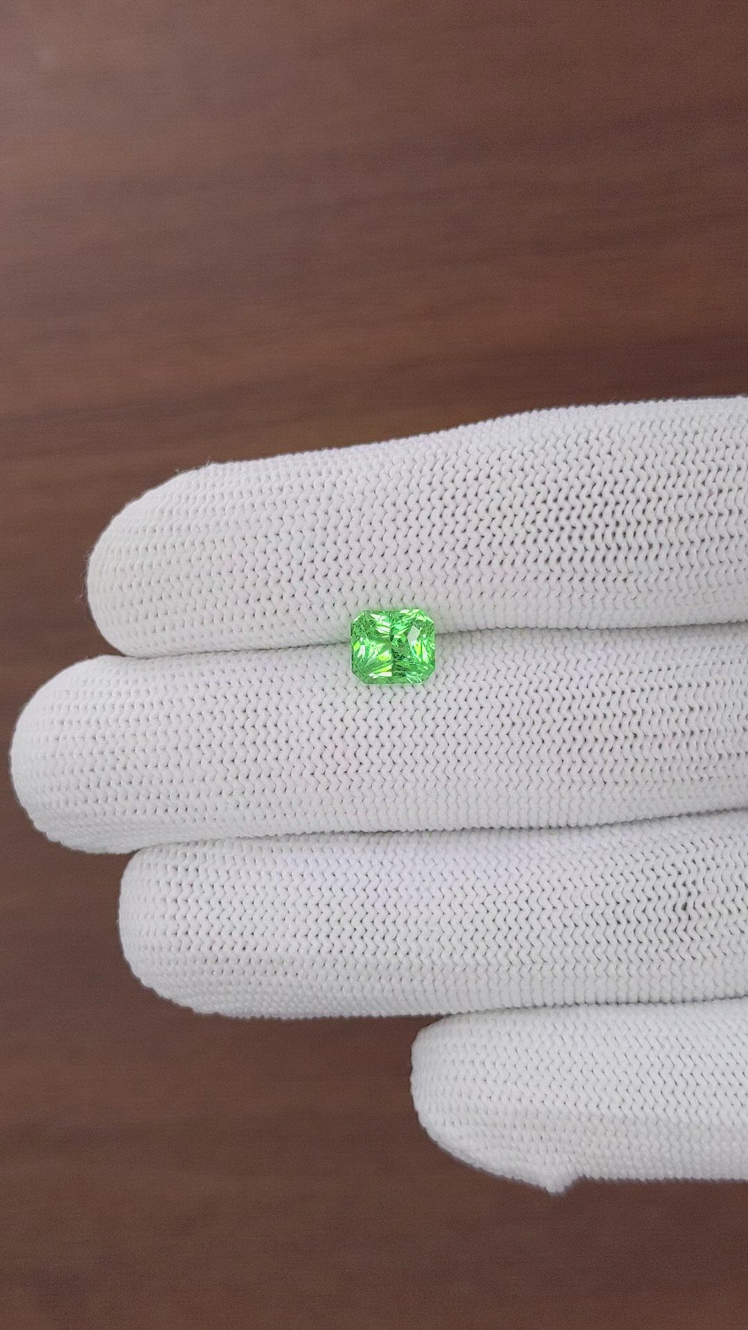 1.70 Ct. Tsavorite Garnet from Tanzania Size Video
