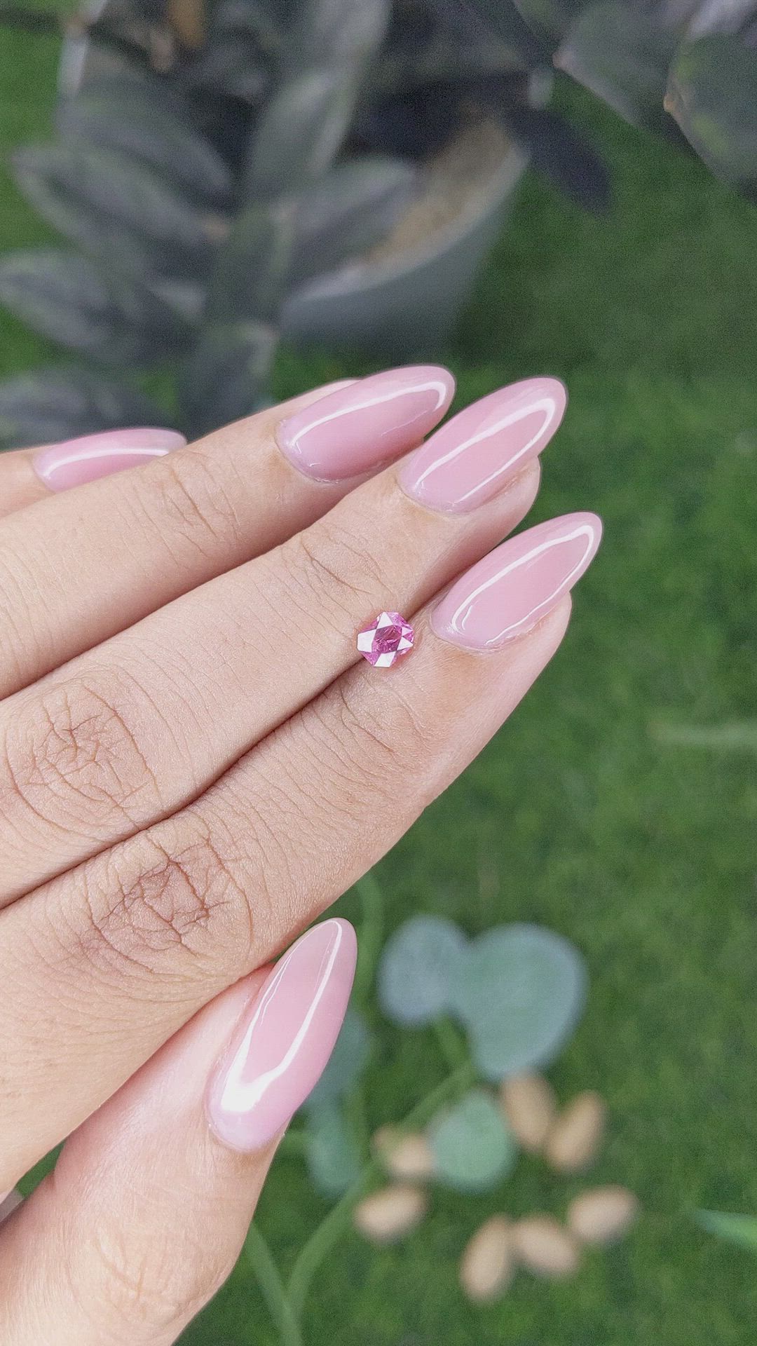 0.43 Ct. Pink Spinel from Tanzania Size Video