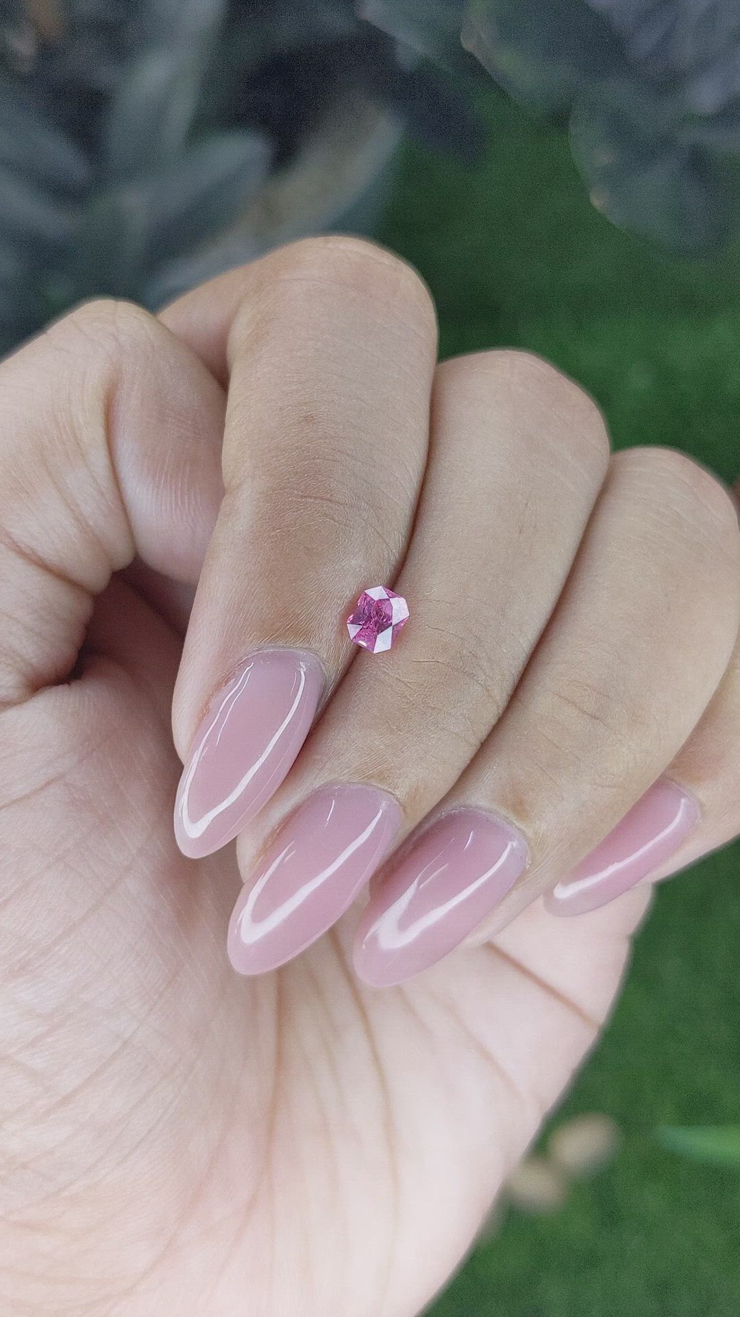 0.43 Ct. Pink Spinel from Tanzania Size Video