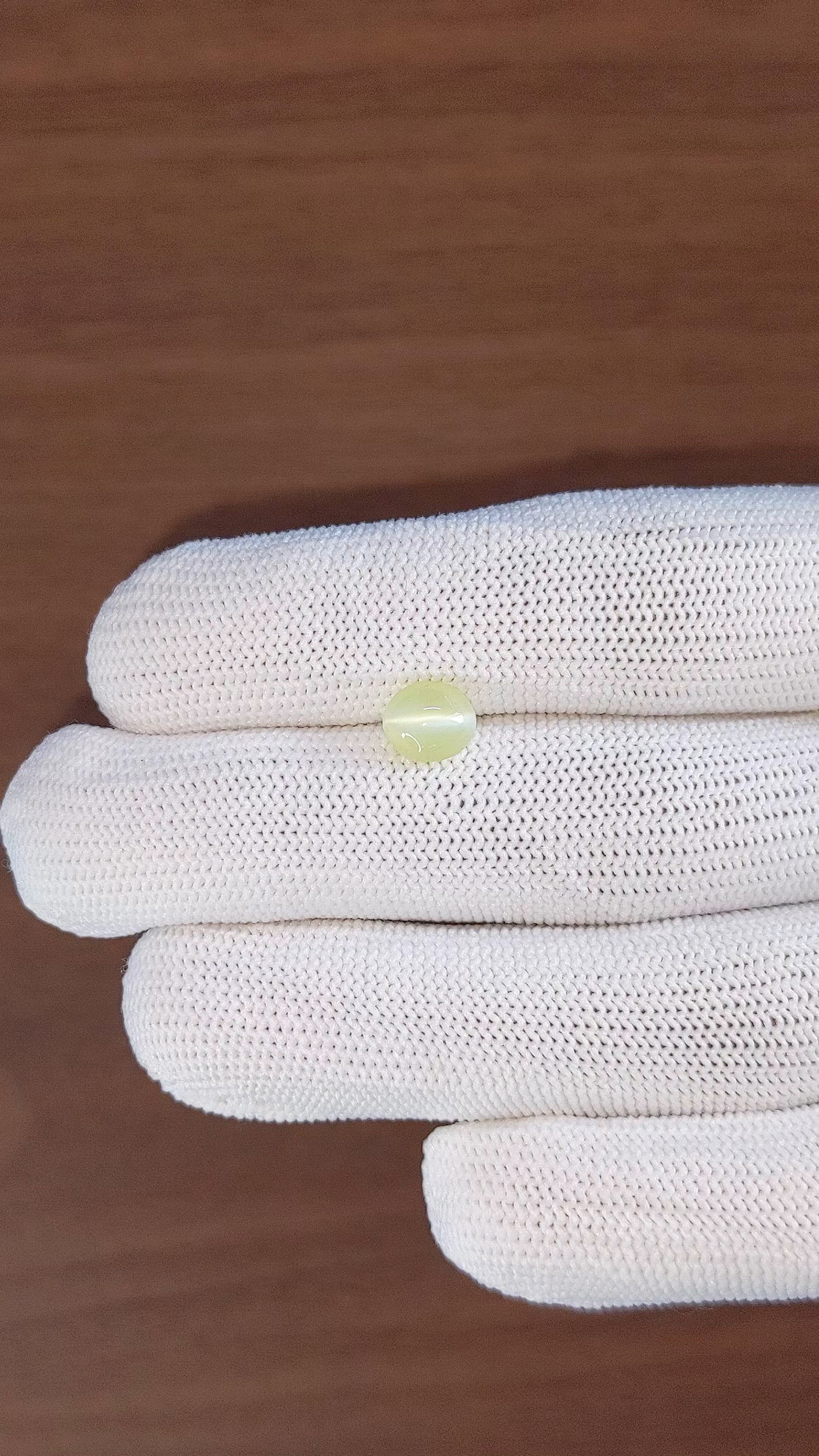 1.65 Ct. Yellowish Green Cabochon Chrysoberyl from Tanzania Size Video