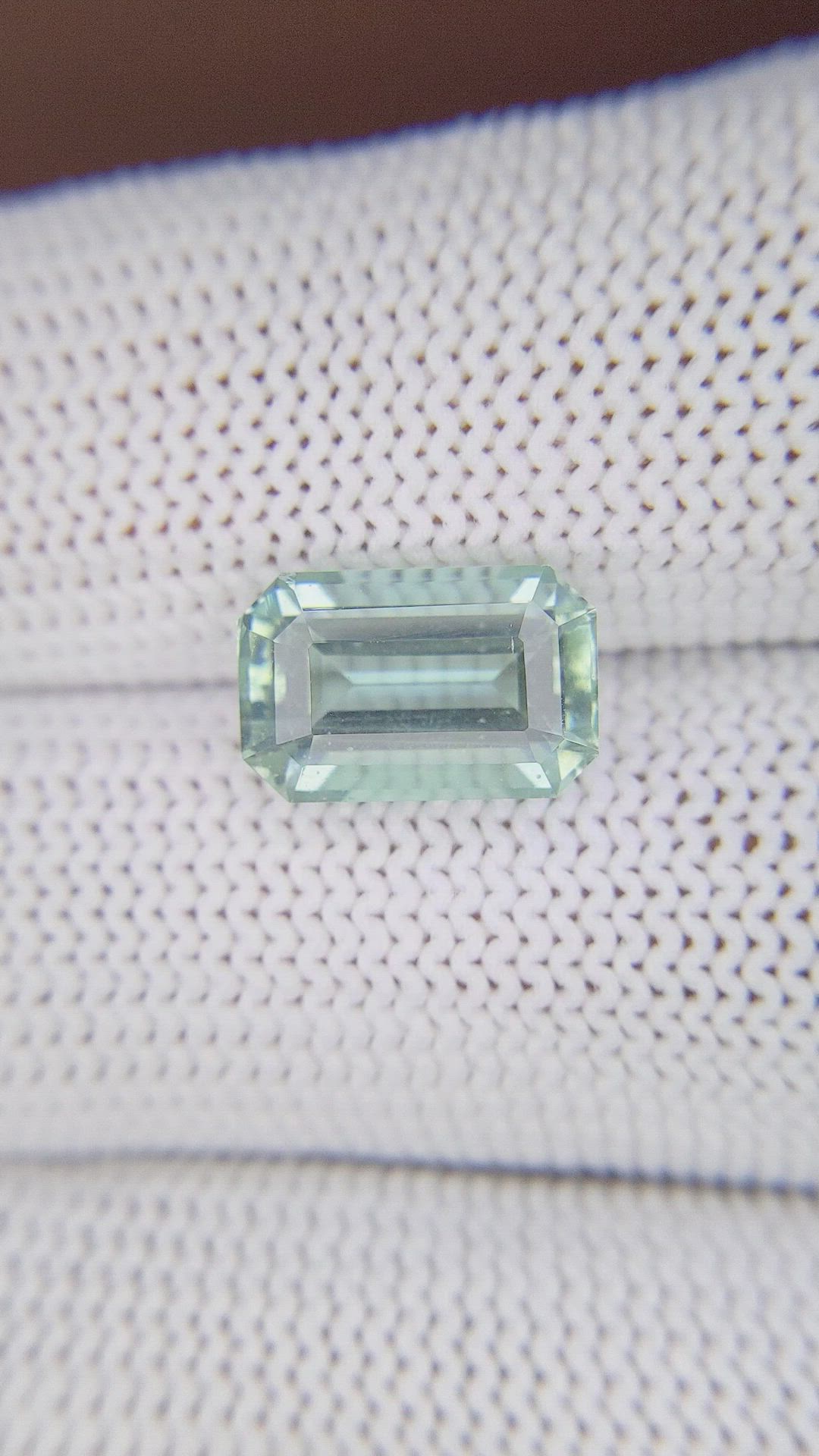 3.74 Ct. Bluish Green Aquamarine from Tanzania Size Video