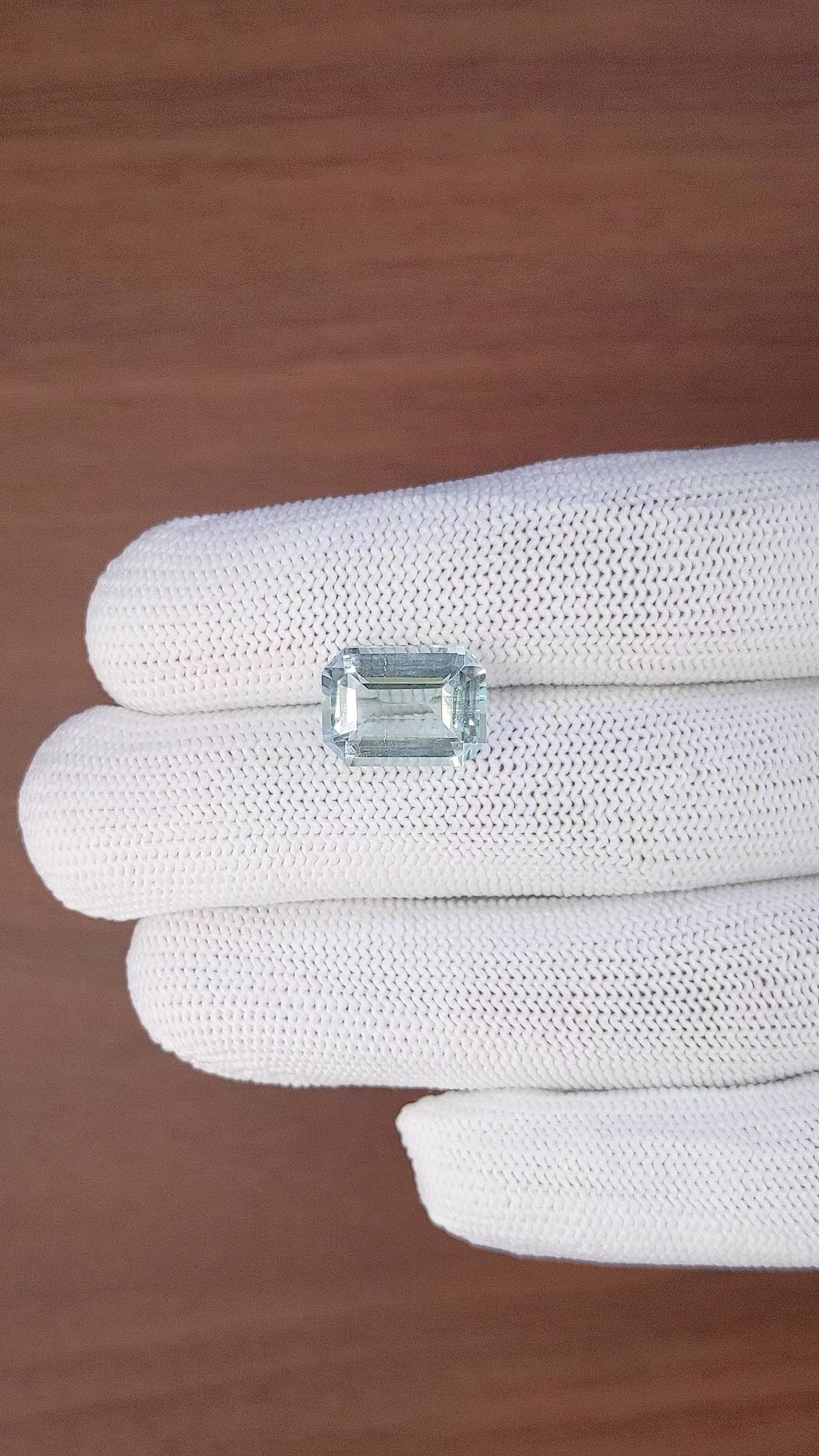 6.32 Ct. Blue Aquamarine from Tanzania Size Video