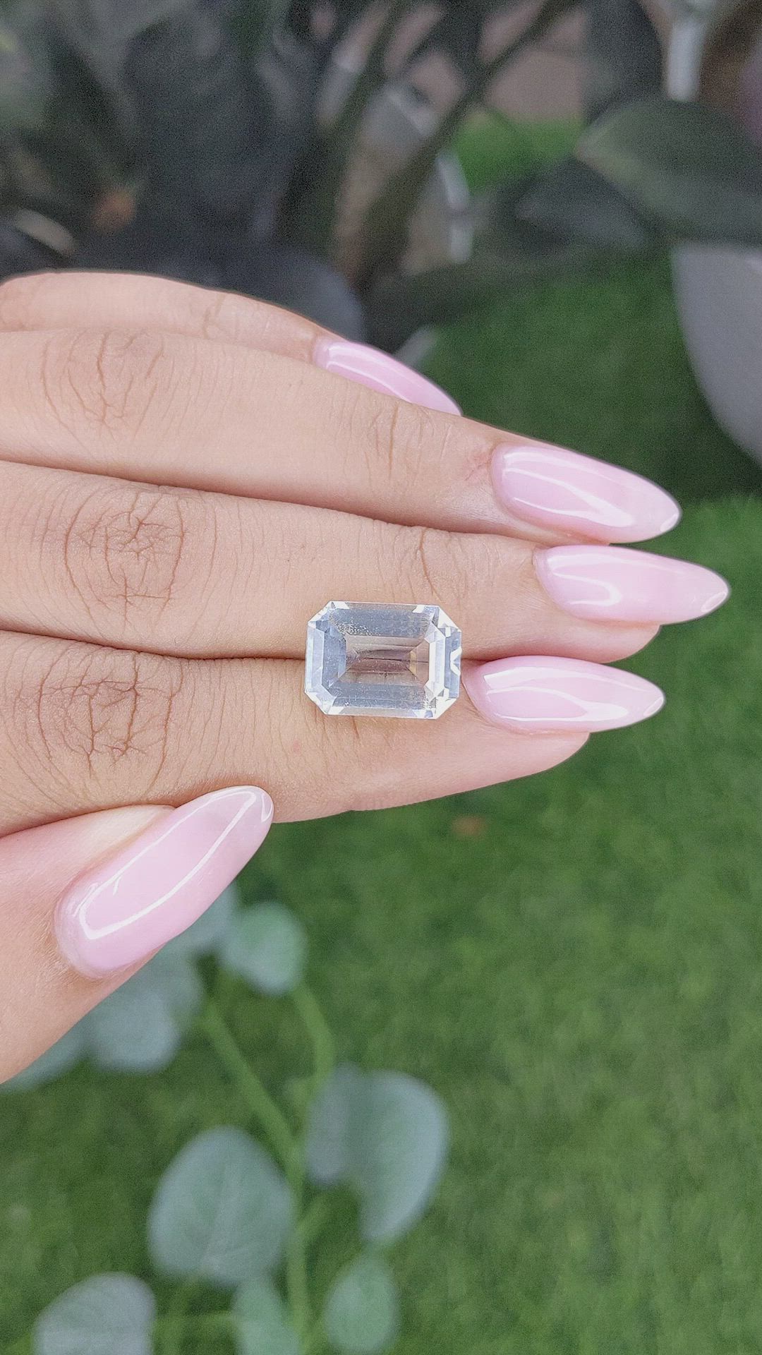 6.32 Ct. Blue Aquamarine from Tanzania Size Video