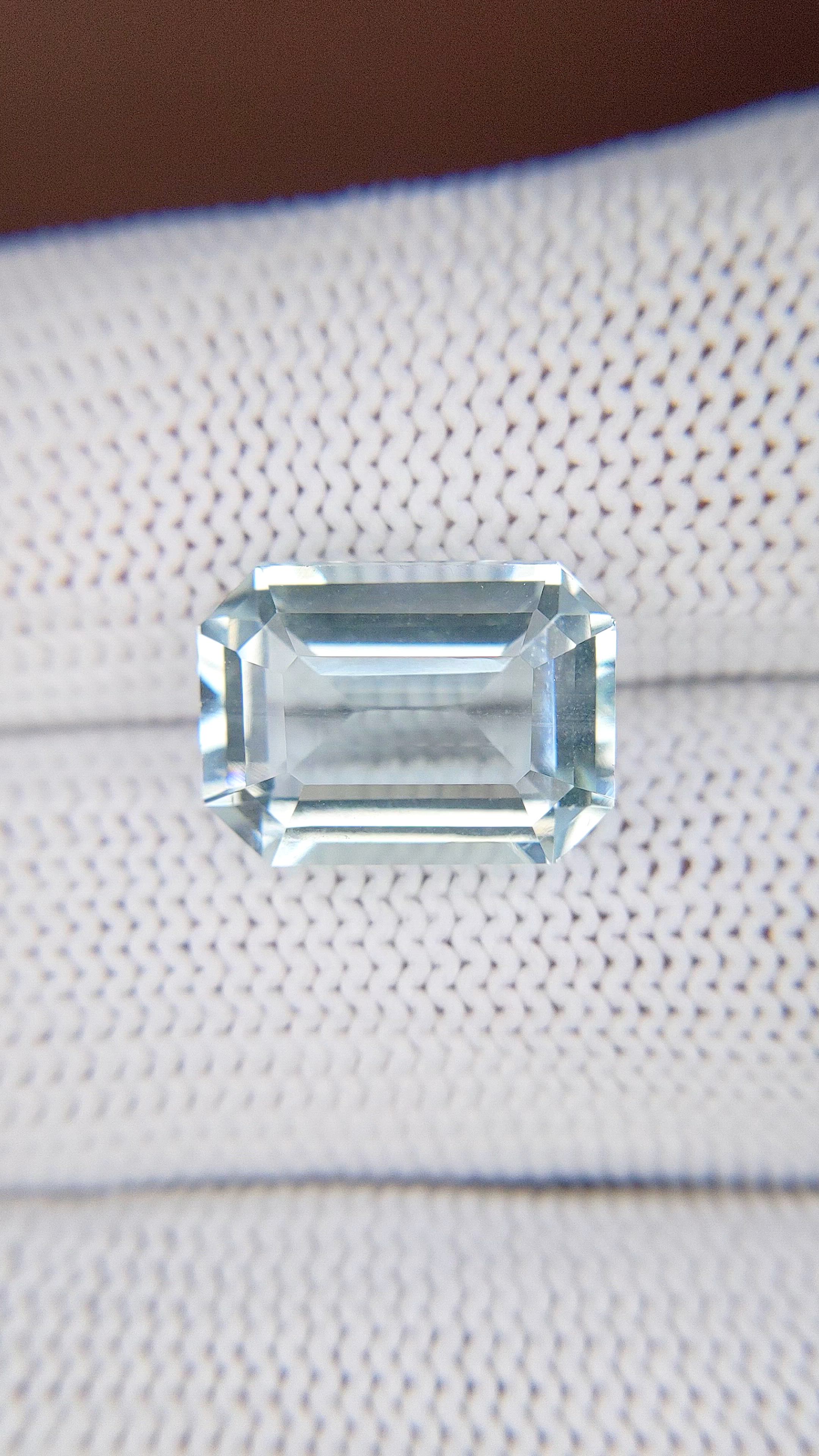 6.32 Ct. Blue Aquamarine from Tanzania Size Video