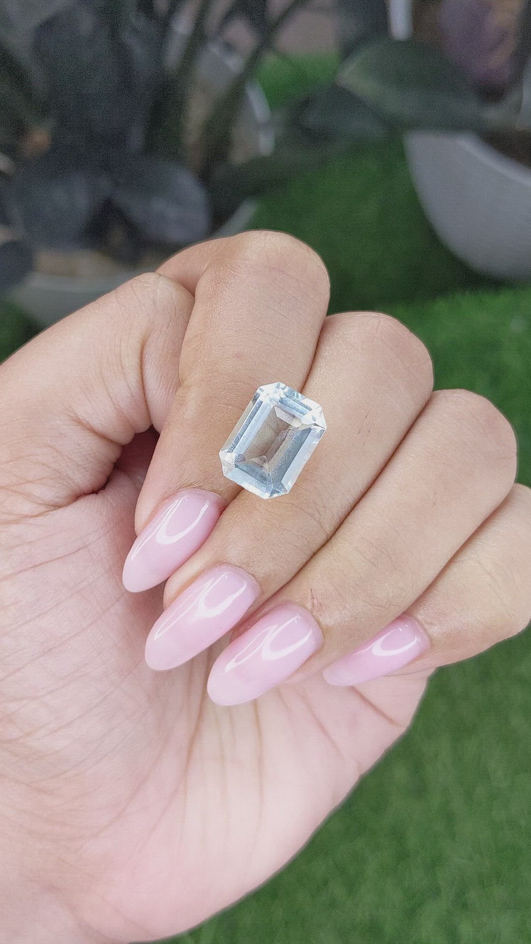 6.32 Ct. Blue Aquamarine from Tanzania Size Video