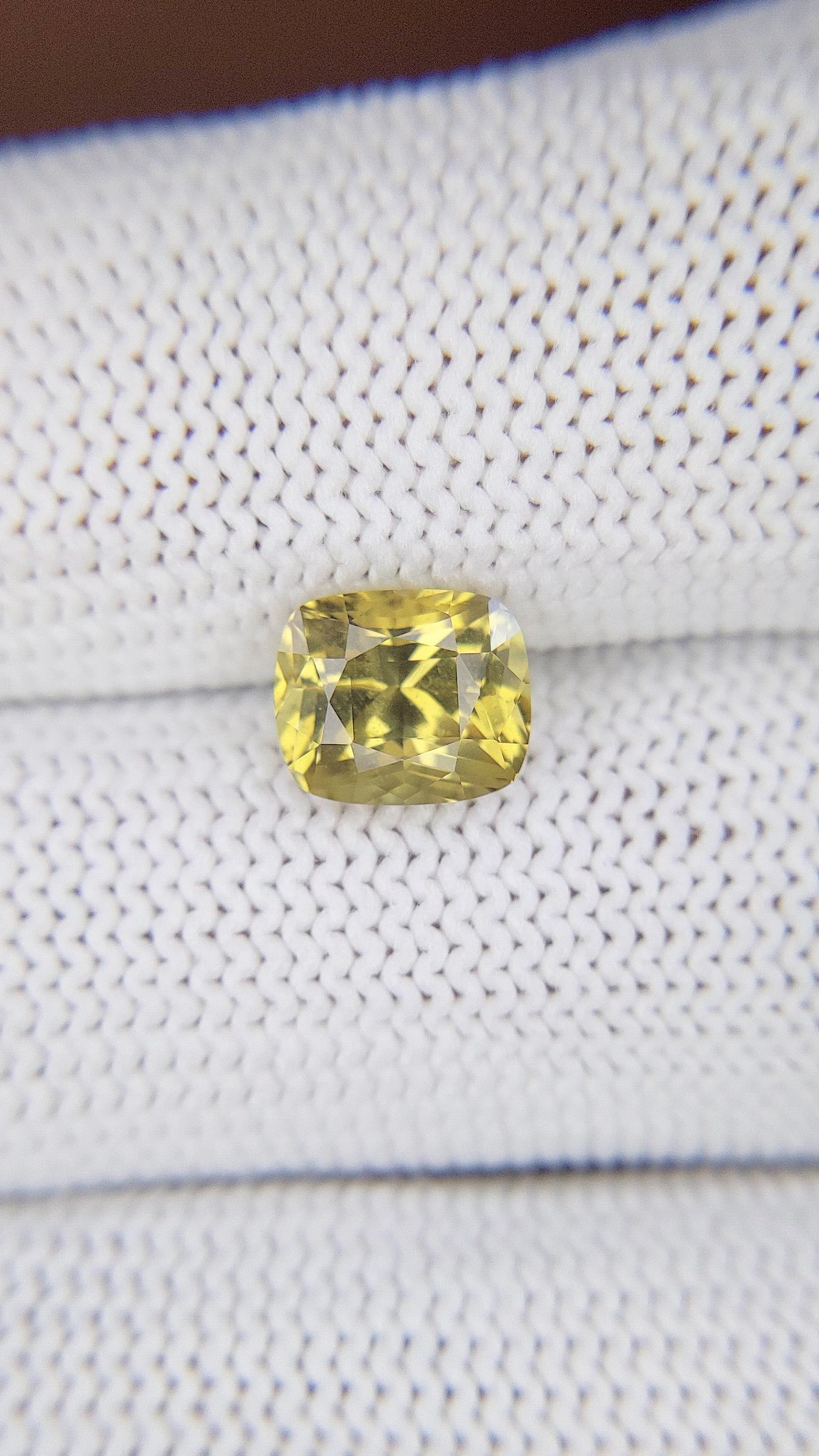 2.13 Ct. Brownish Yellow Chrysoberyl from Tanzania Size Video