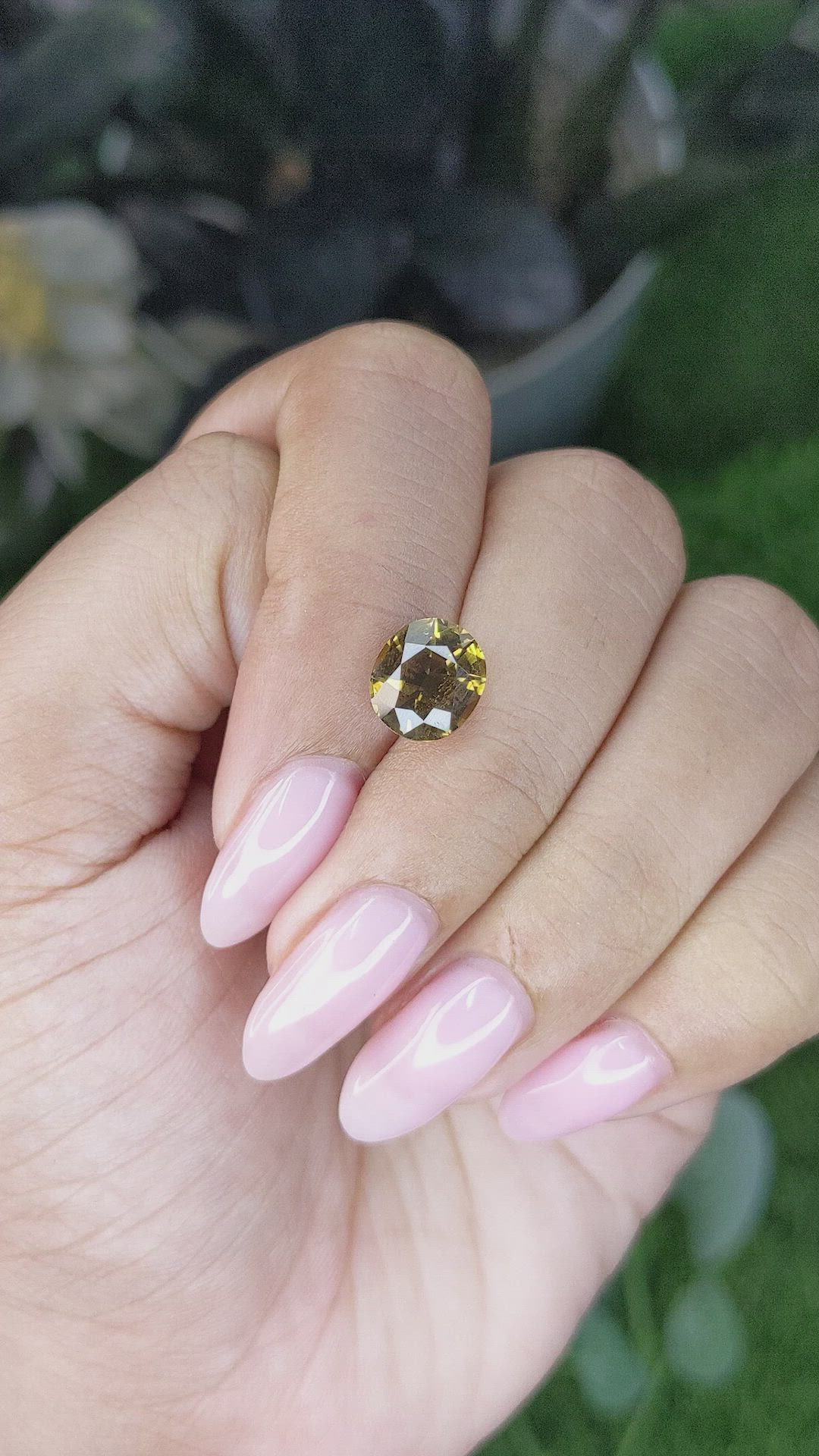 3.21 Ct. Yellowish Brown Chrysoberyl from Tanzania Size Video