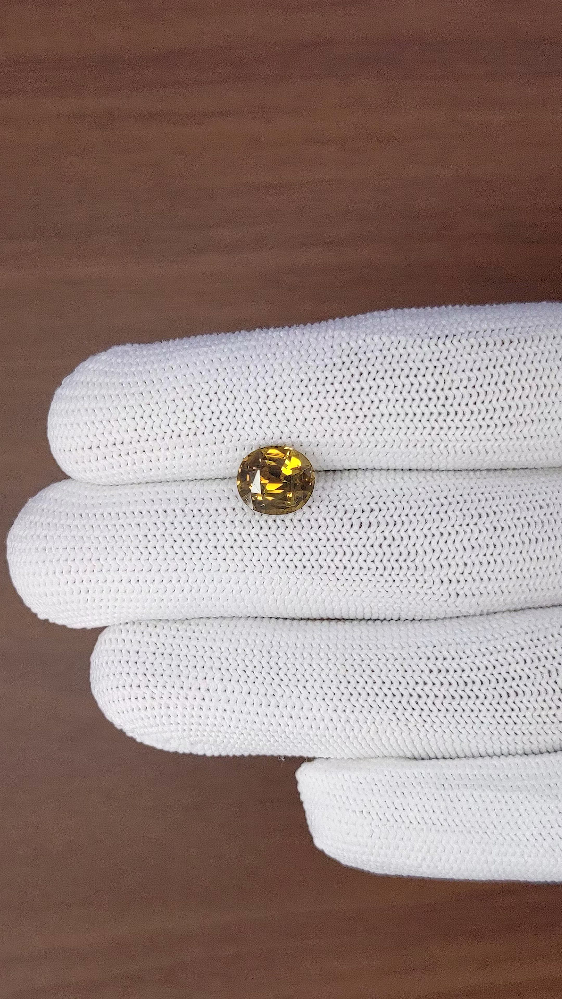 3.21 Ct. Yellowish Brown Chrysoberyl from Tanzania Size Video