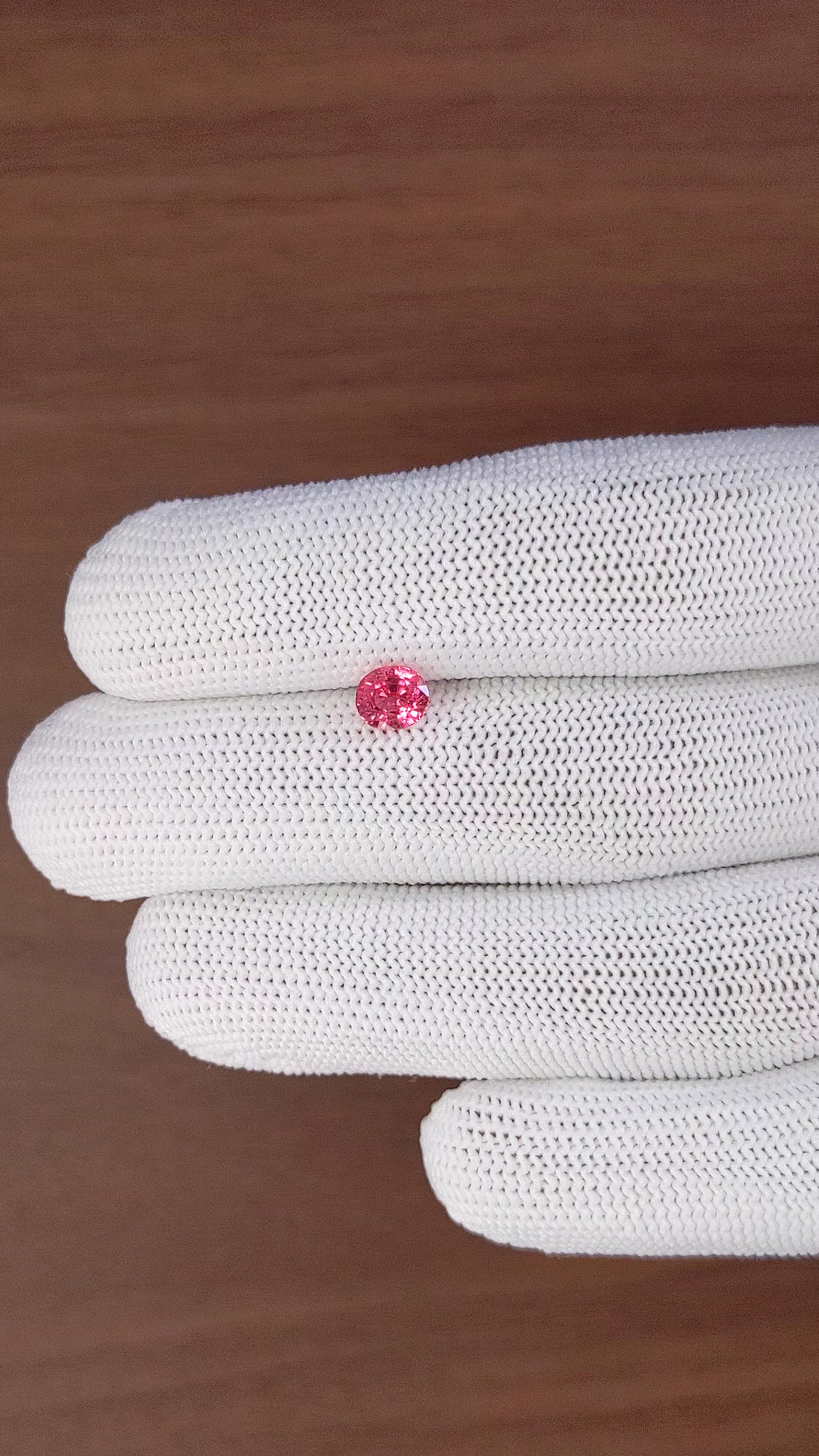 0.96 Ct. Pink Spinel from Tanzania Size Video