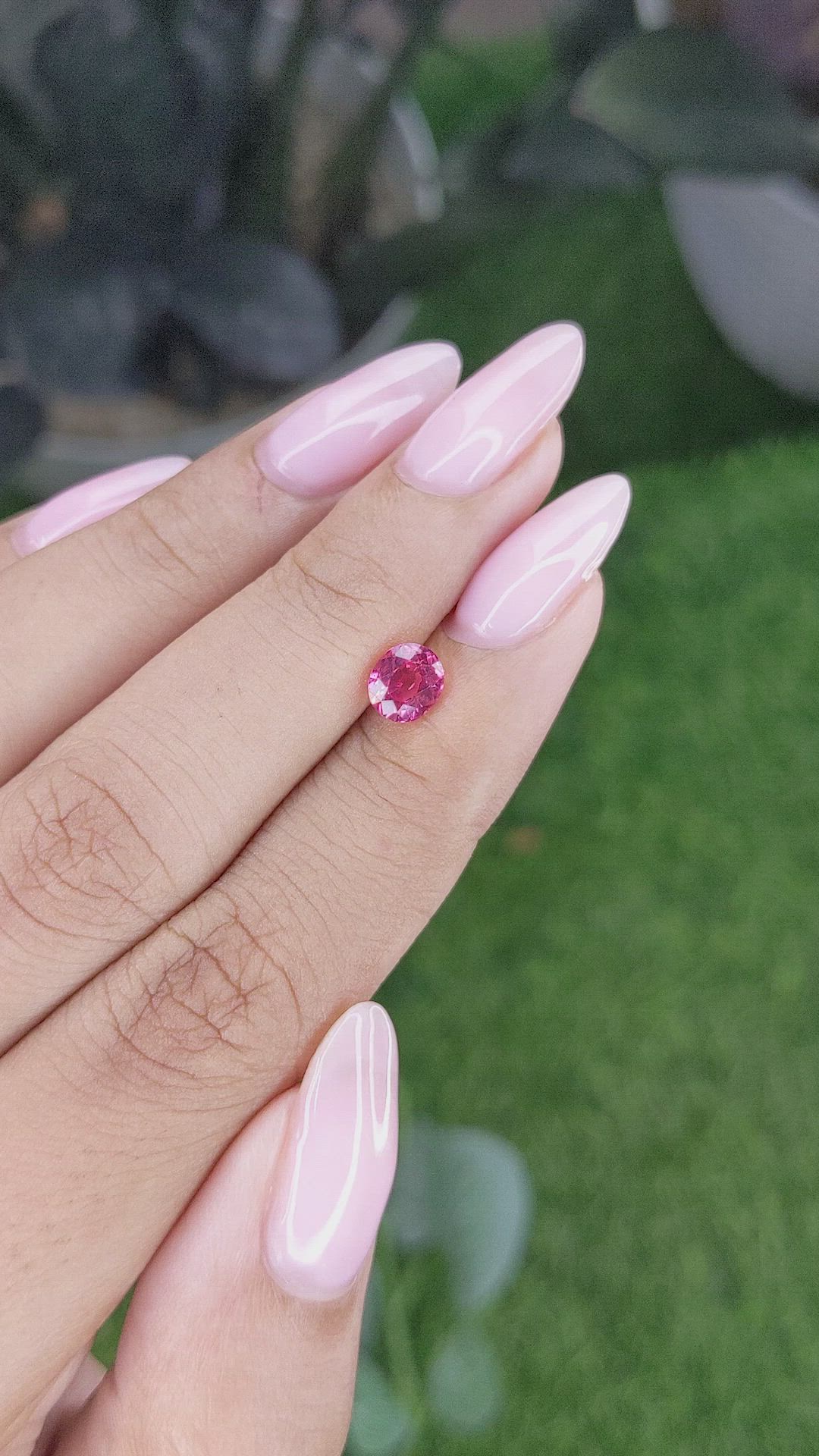 0.96 Ct. Pink Spinel from Tanzania Size Video