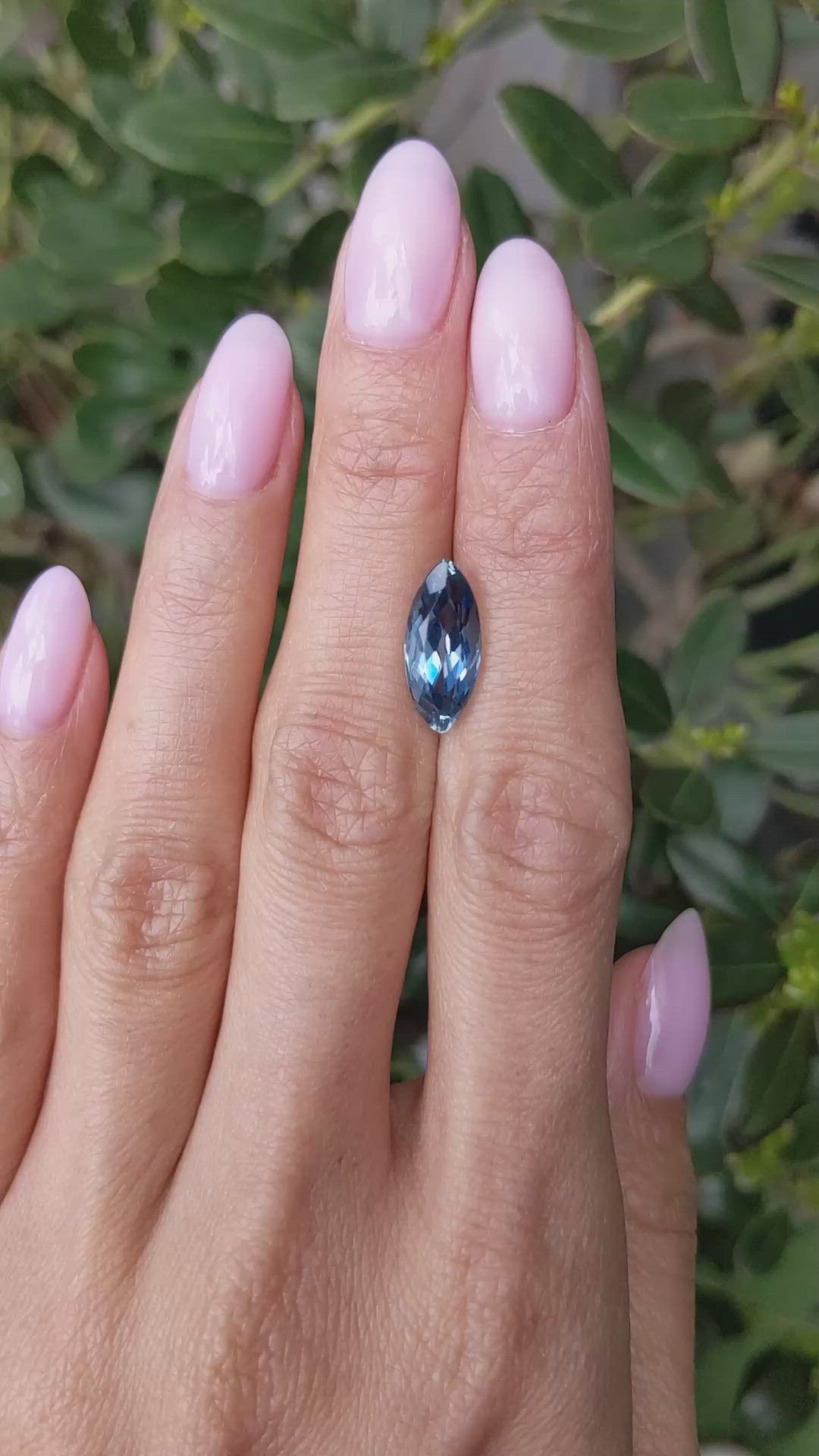 3.23 Ct. Blue Aquamarine from Brazil Size Video