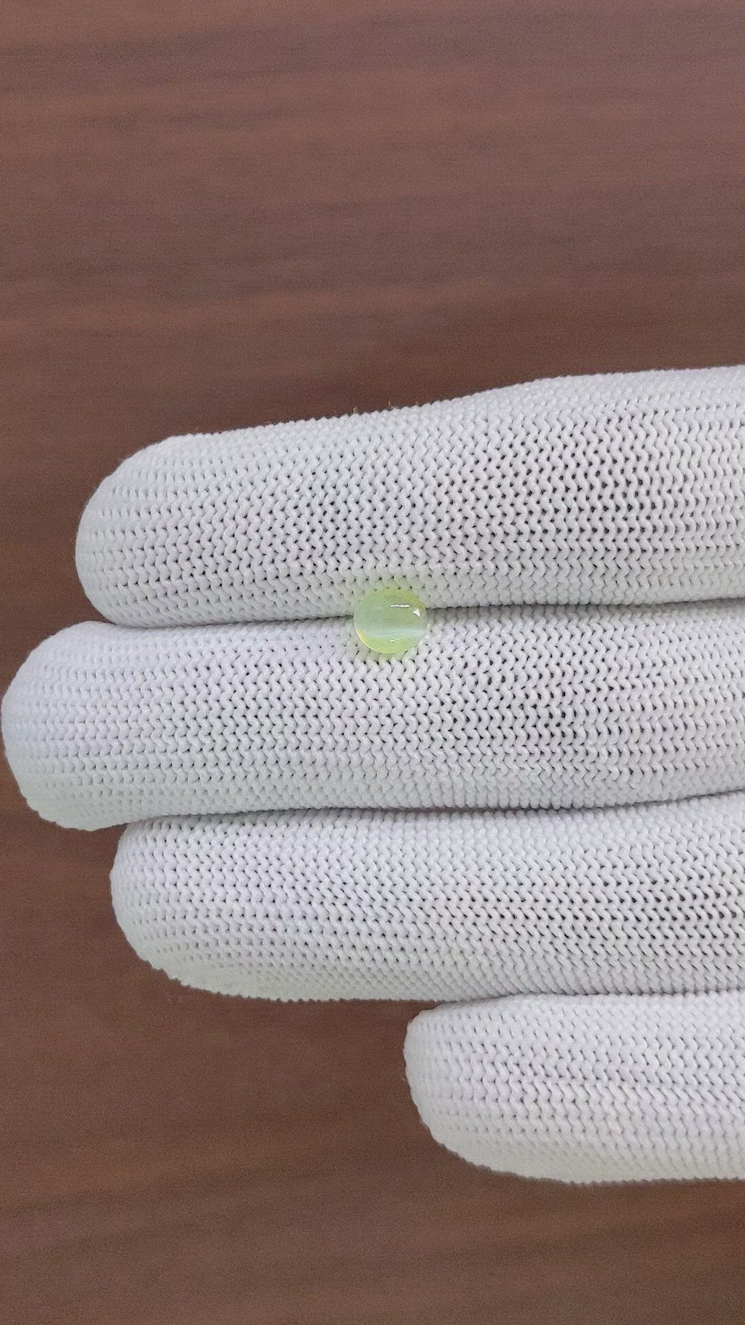 1.13 Ct. Yellowish Green Cabochon Chrysoberyl from Tanzania Size Video