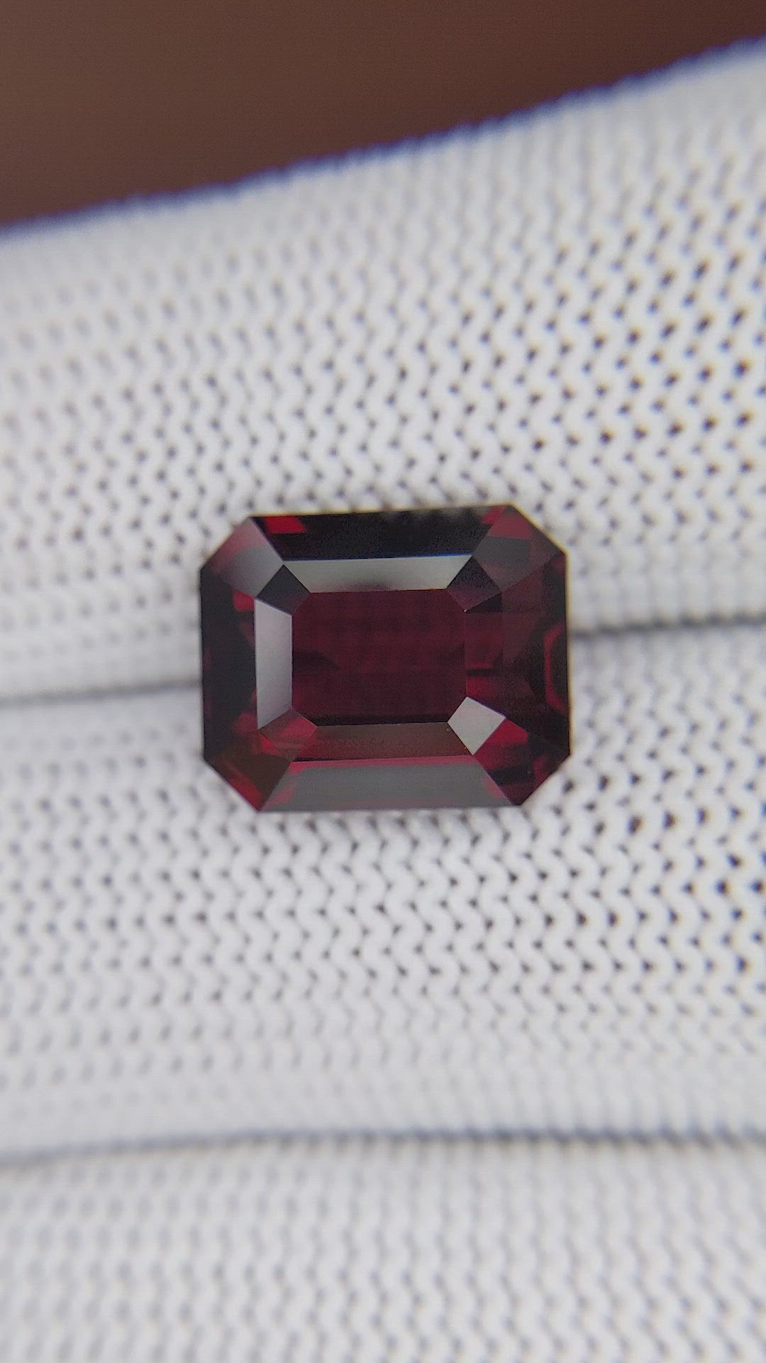 8.85 Ct. Red Garnet from Madagascar Size Video