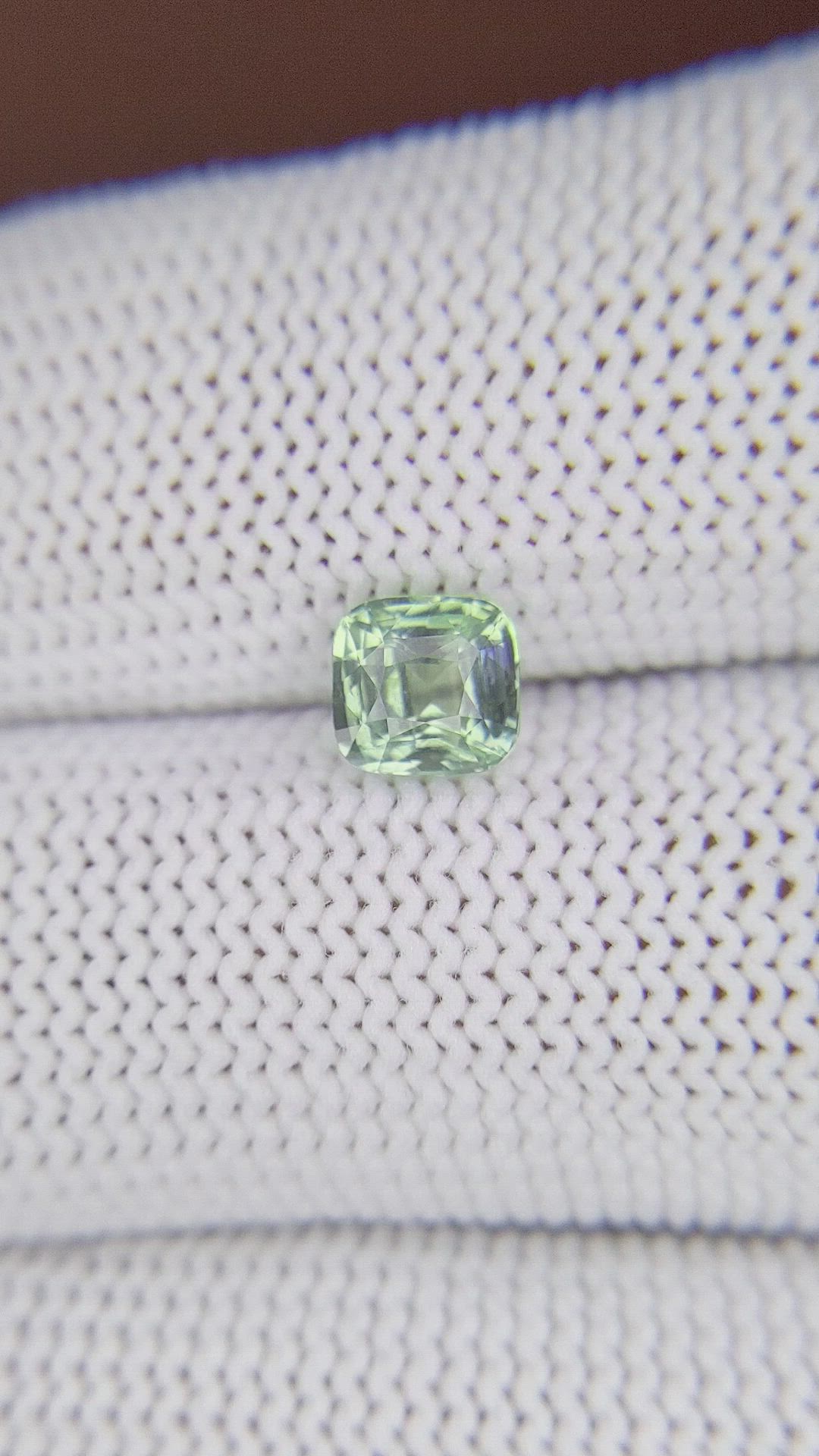 1.05 Ct. Yellowish Green Chrysoberyl from Madagascar Size Video