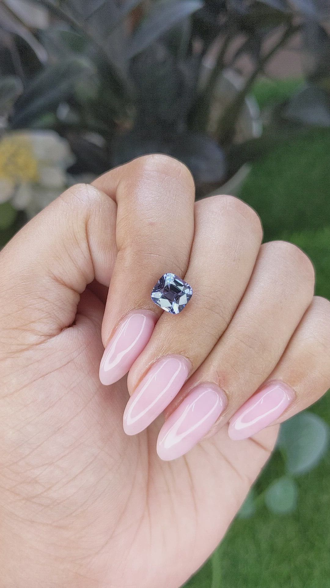 2.07 Ct. Purplish Blue Spinel from Madagascar Size Video
