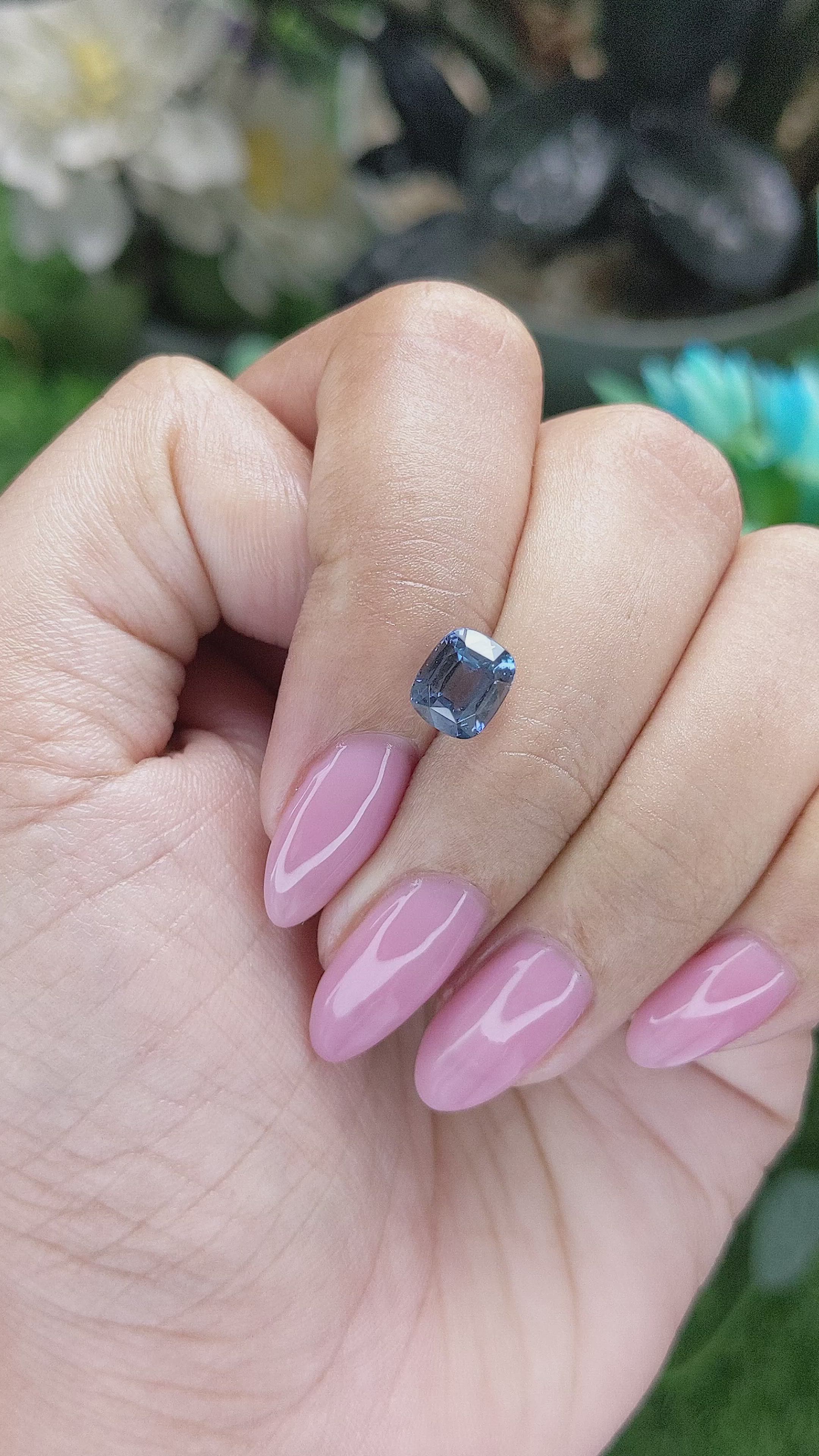2.08 Ct. Blue Spinel from Tanzania Size Video