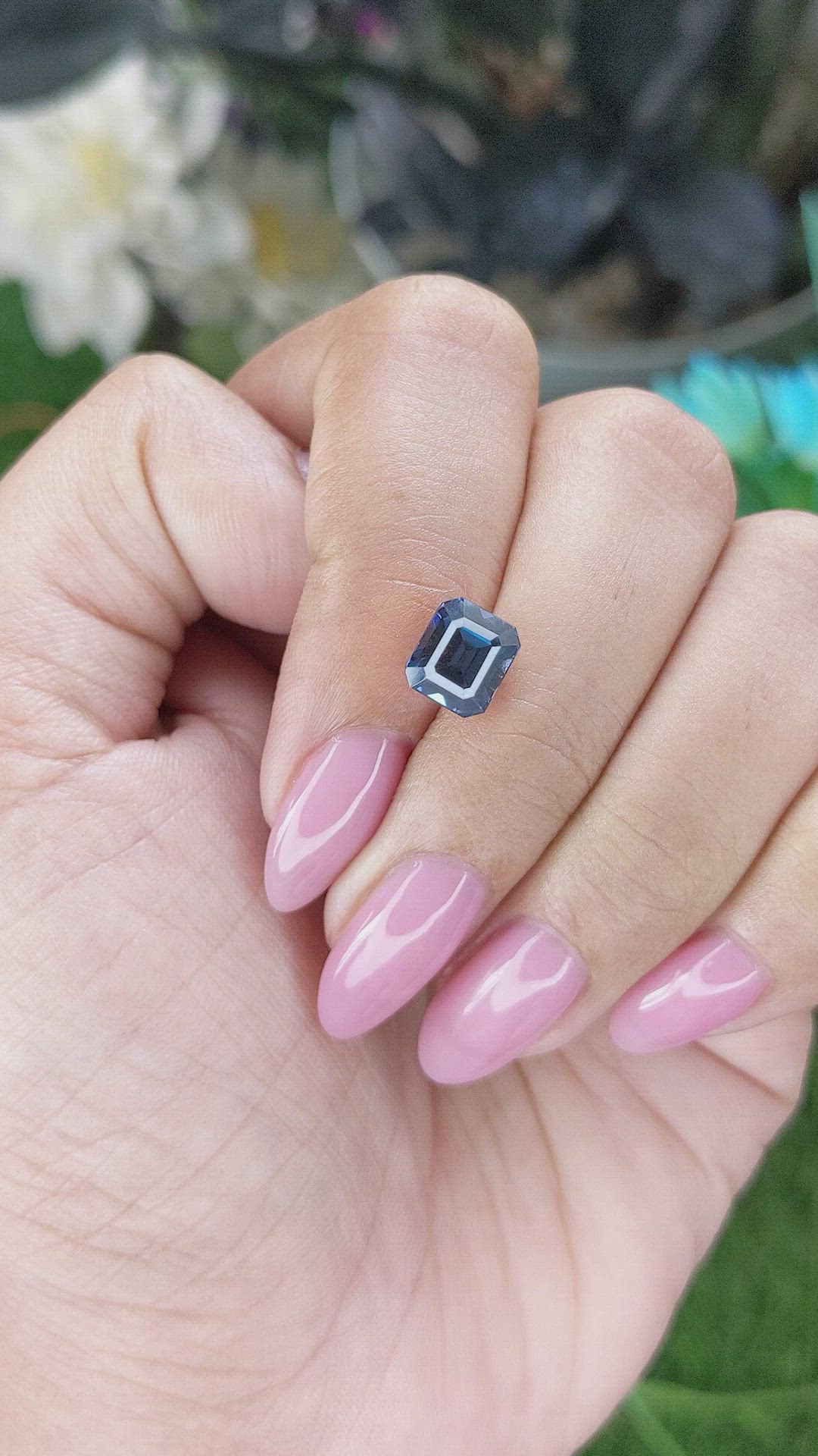 2.54 Ct. Blue Spinel from Tanzania Size Video