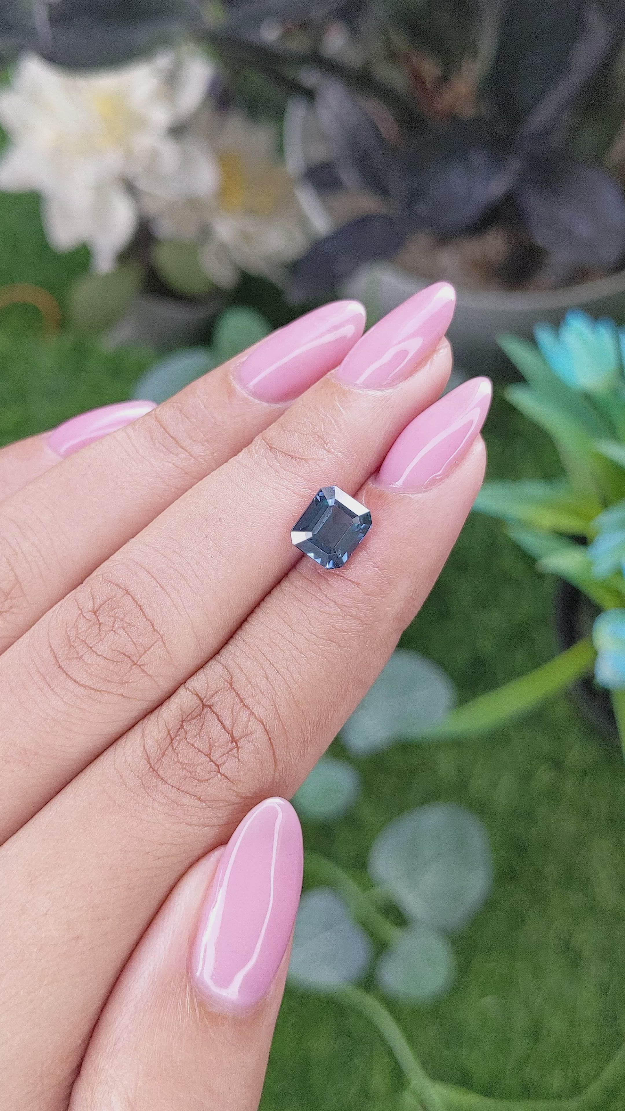 2.54 Ct. Blue Spinel from Tanzania Size Video