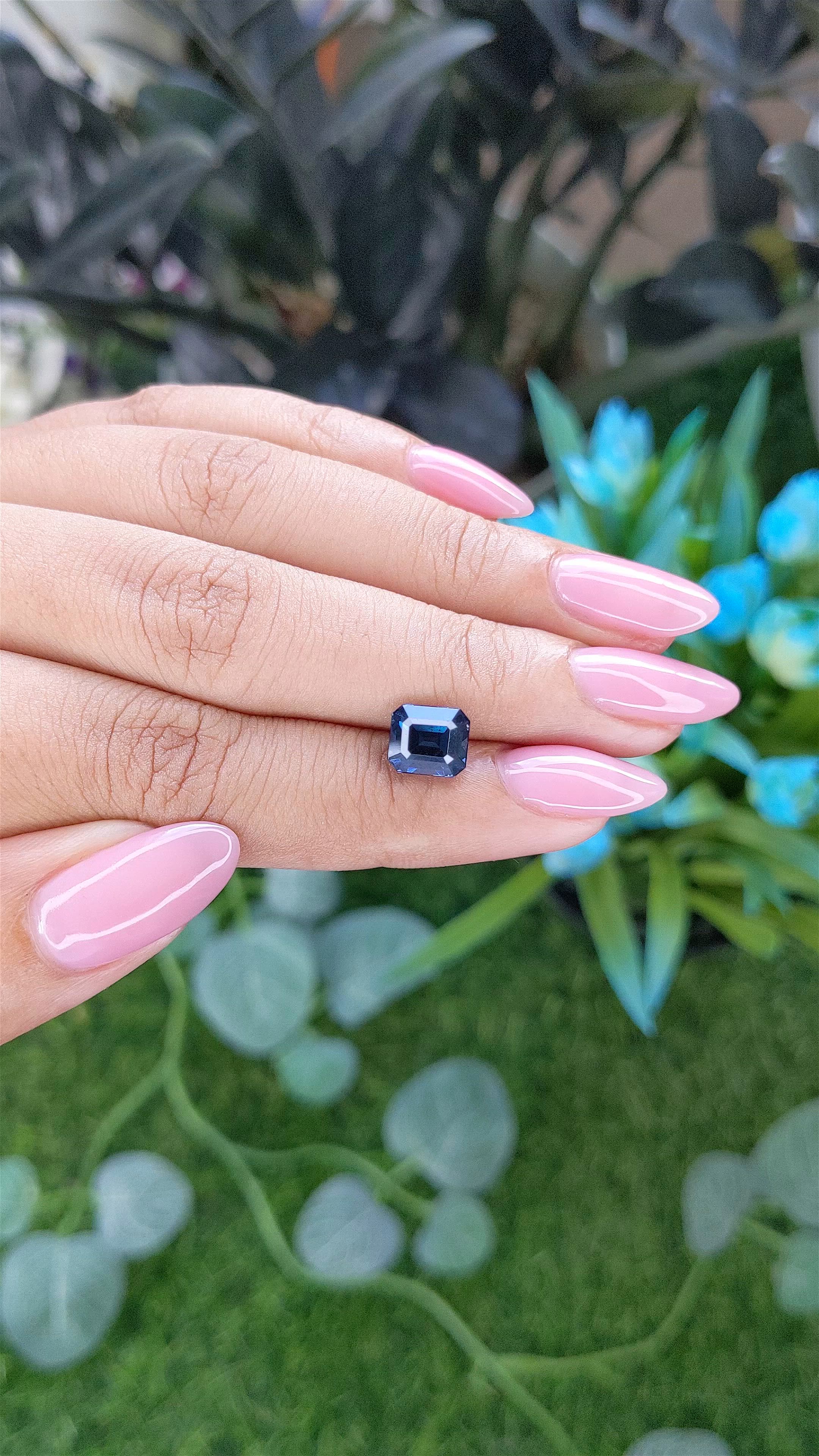 2.54 Ct. Blue Spinel from Tanzania Size Video