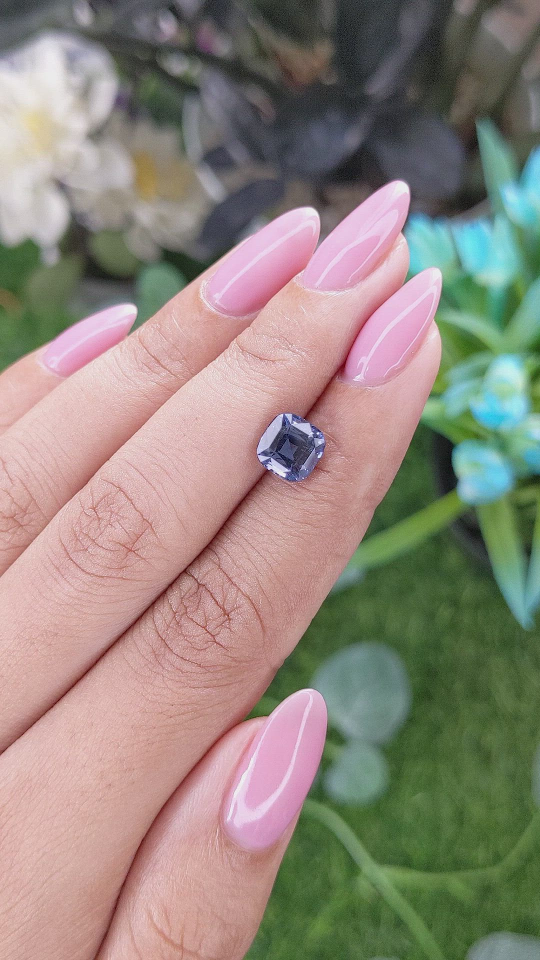 2.08 Ct. Blue Spinel from Tanzania Size Video
