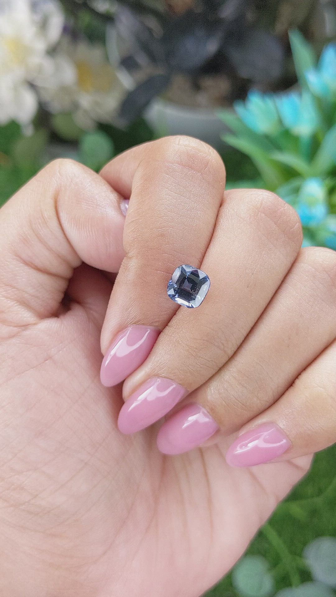 2.08 Ct. Blue Spinel from Tanzania Size Video