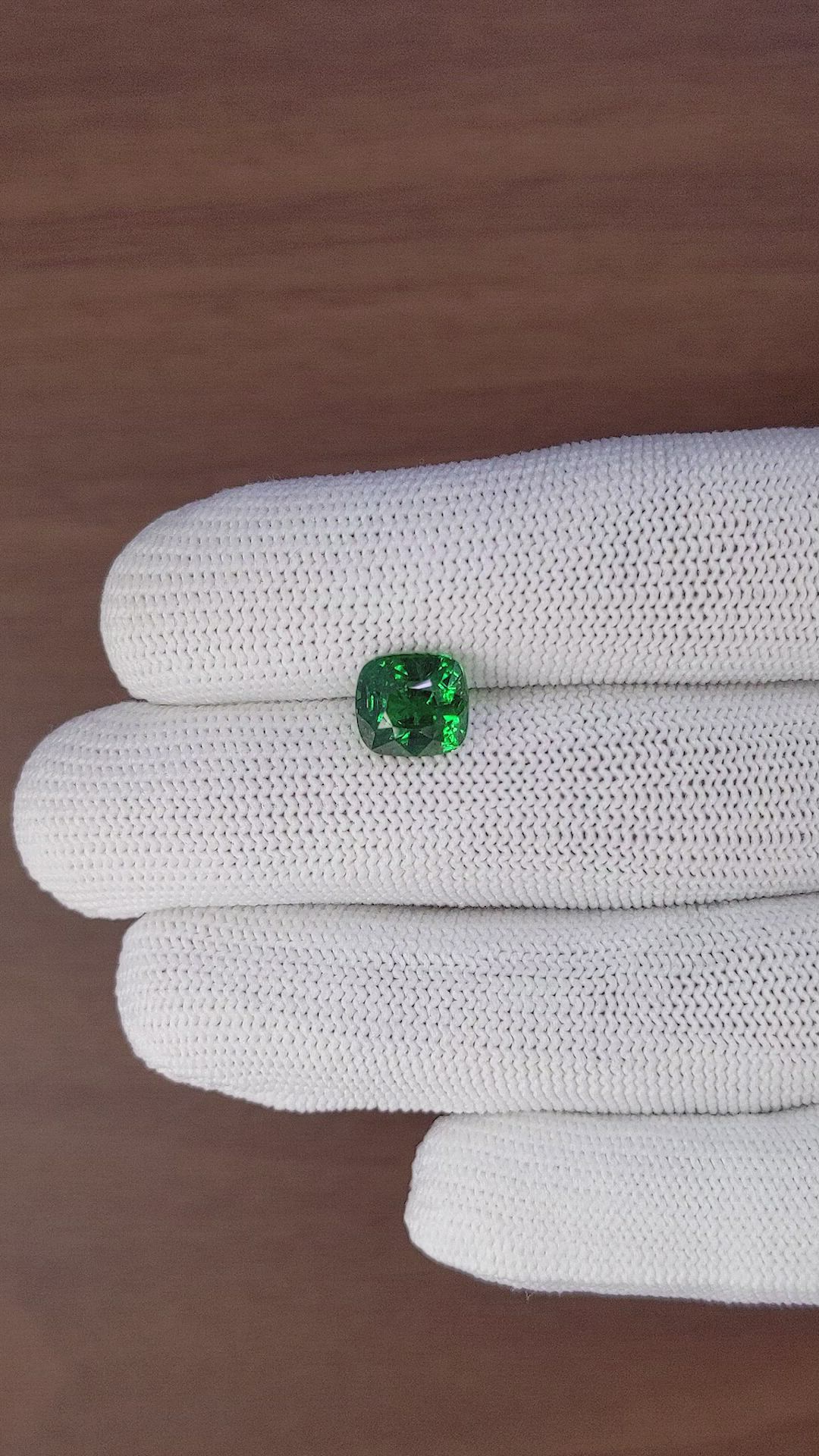 3.79 Ct. Tsavorite Garnet from Tanzania Size Video