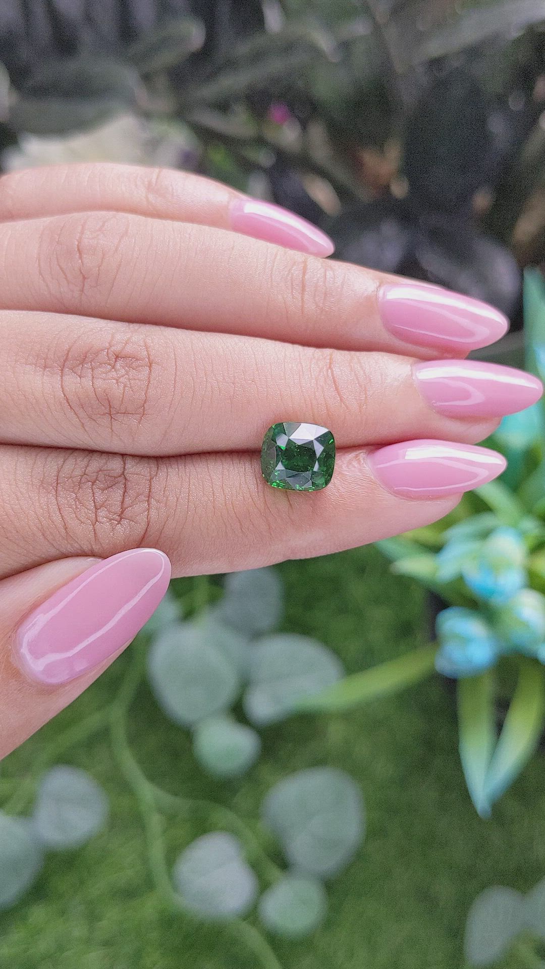 3.79 Ct. Tsavorite Garnet from Tanzania Size Video
