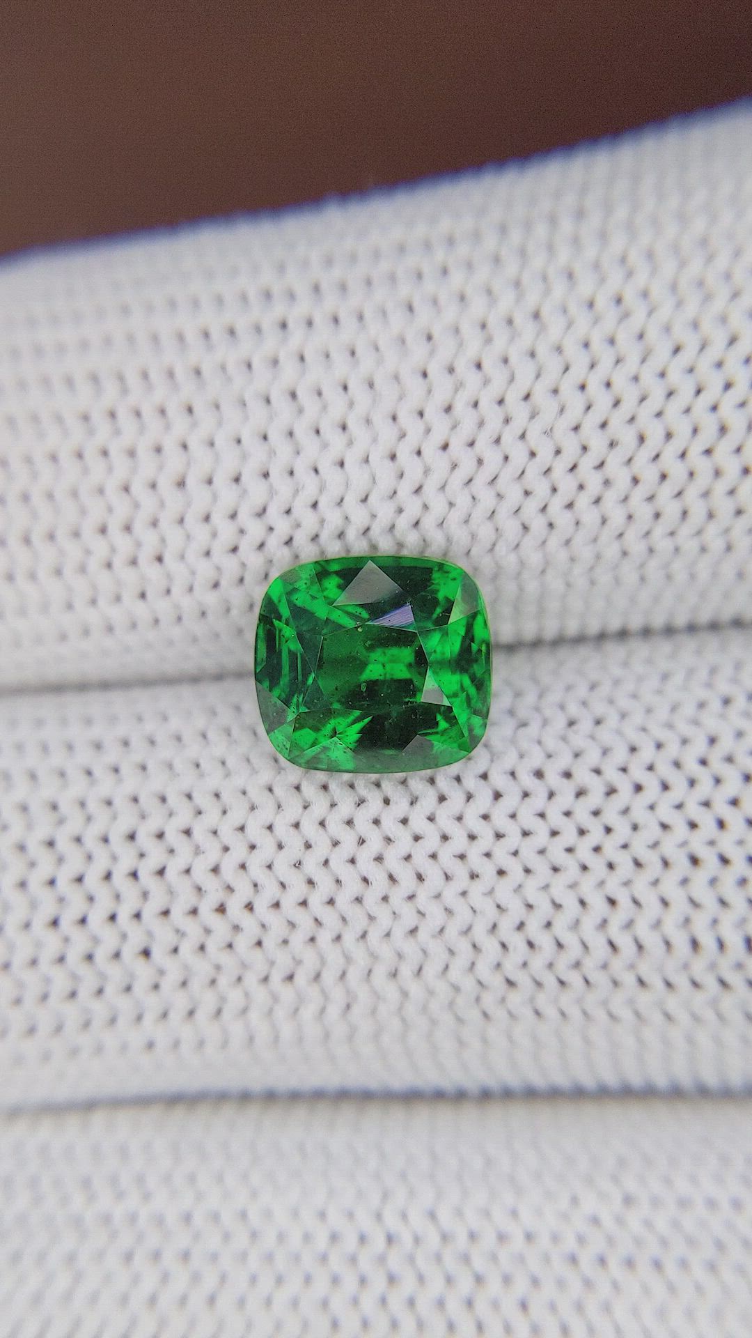 3.79 Ct. Tsavorite Garnet from Tanzania Size Video