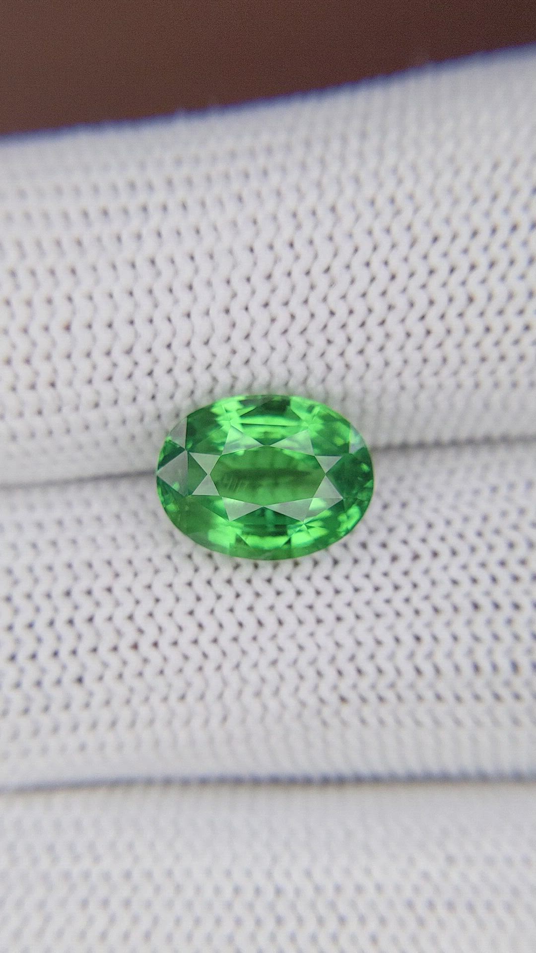 4.28 Ct. Tsavorite Garnet from Tanzania Size Video