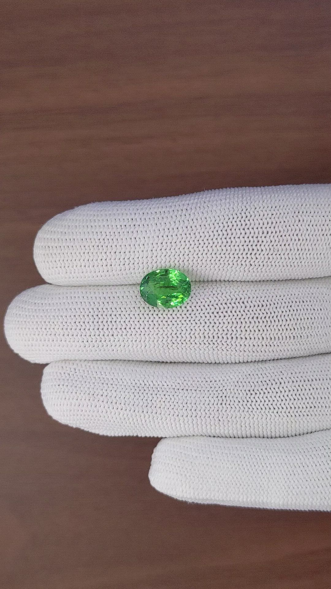4.28 Ct. Tsavorite Garnet from Tanzania Size Video