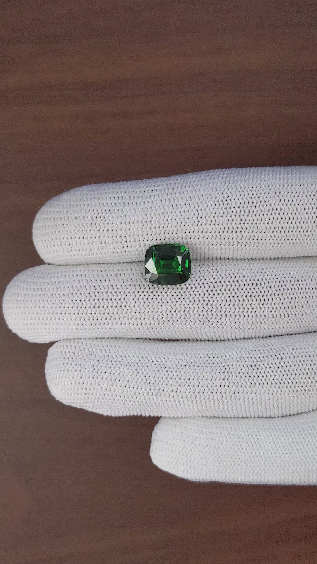 4.12 Ct. Tsavorite Garnet from Tanzania Size Video