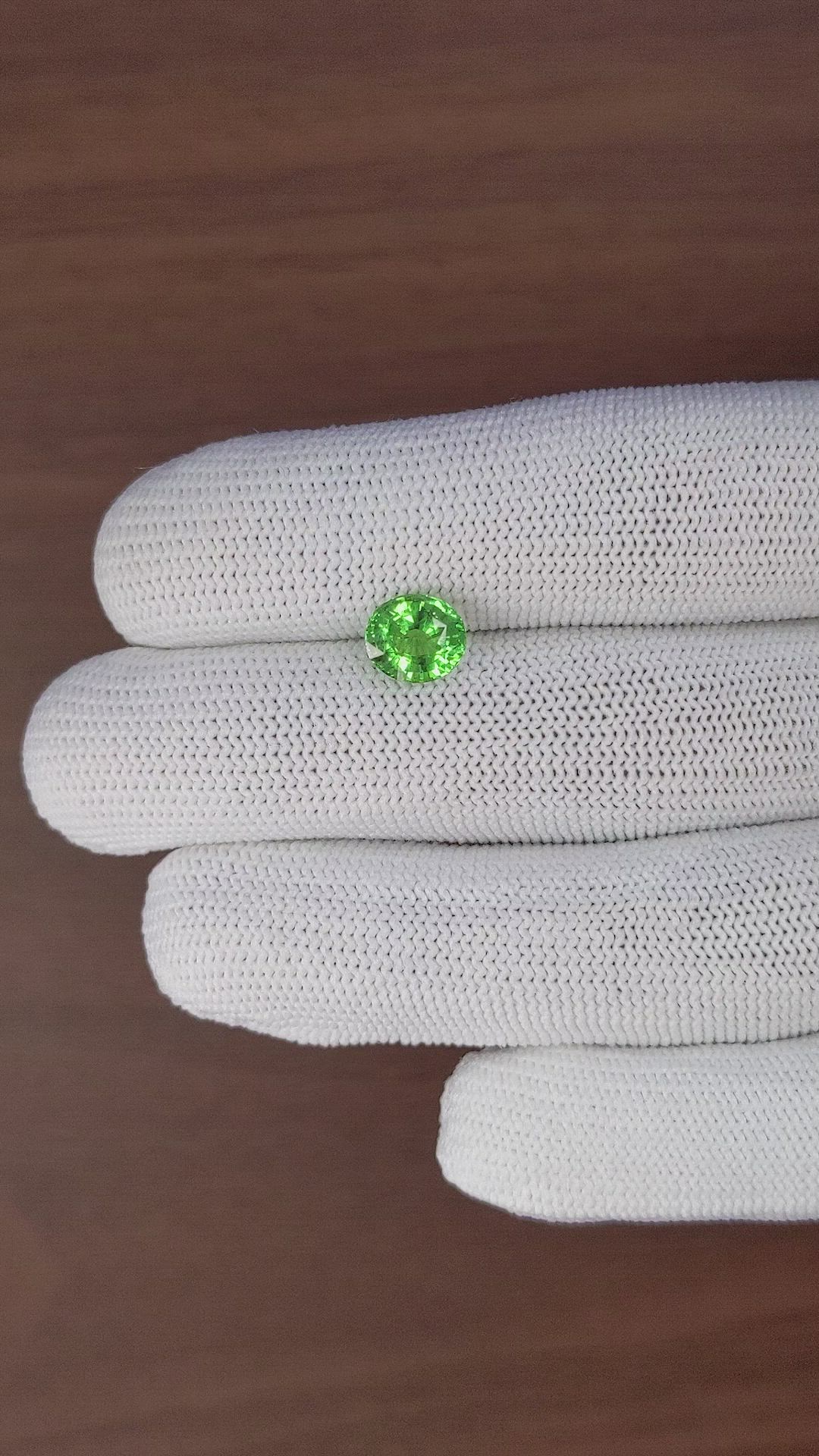 2.02 Ct. Tsavorite Garnet from Tanzania Size Video