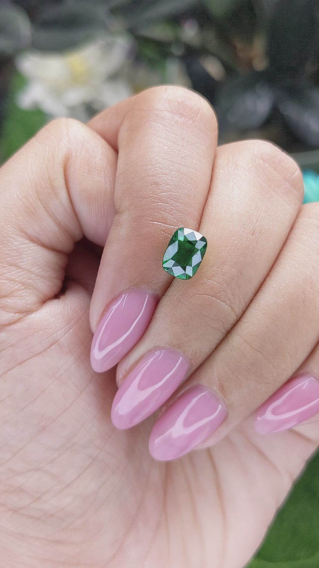 2.53 Ct. Tsavorite Garnet from Tanzania Size Video