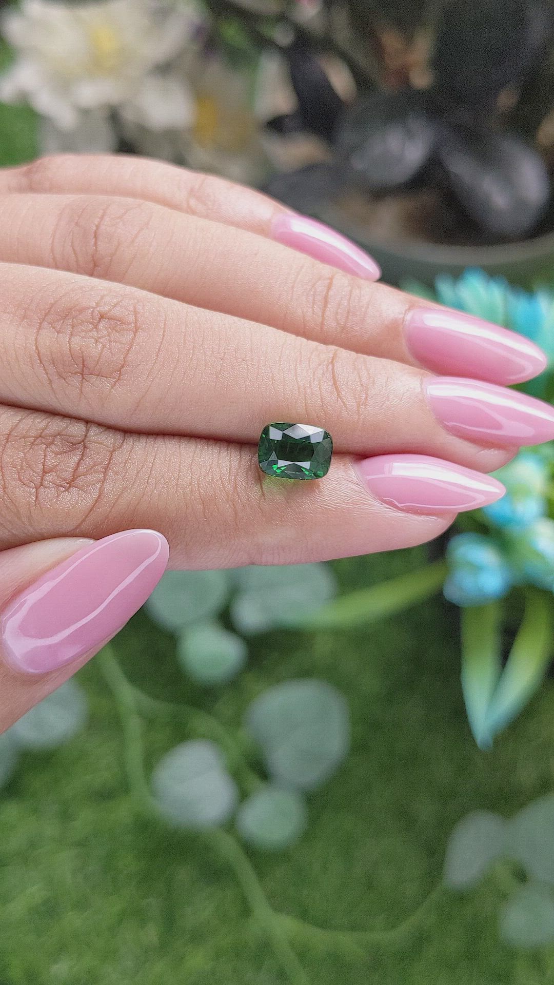 2.53 Ct. Tsavorite Garnet from Tanzania Size Video