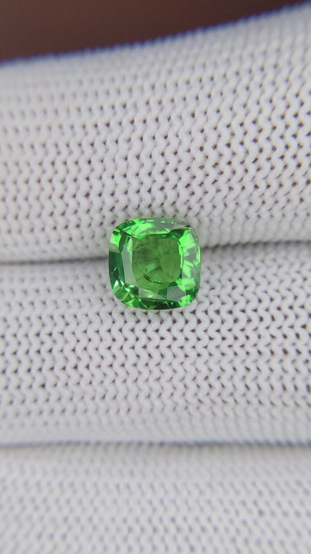 2.25 Ct. Tsavorite Garnet from Tanzania Size Video