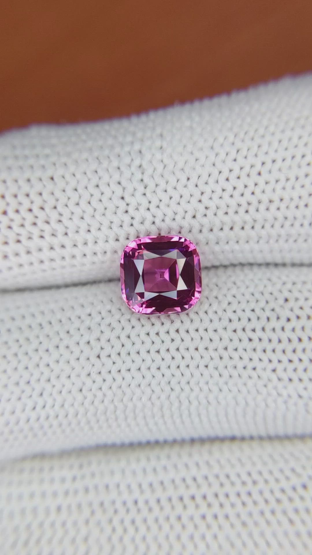 2.57 Ct. Purplish Pink Spinel from Ceylon (Sri Lanka) Size Video