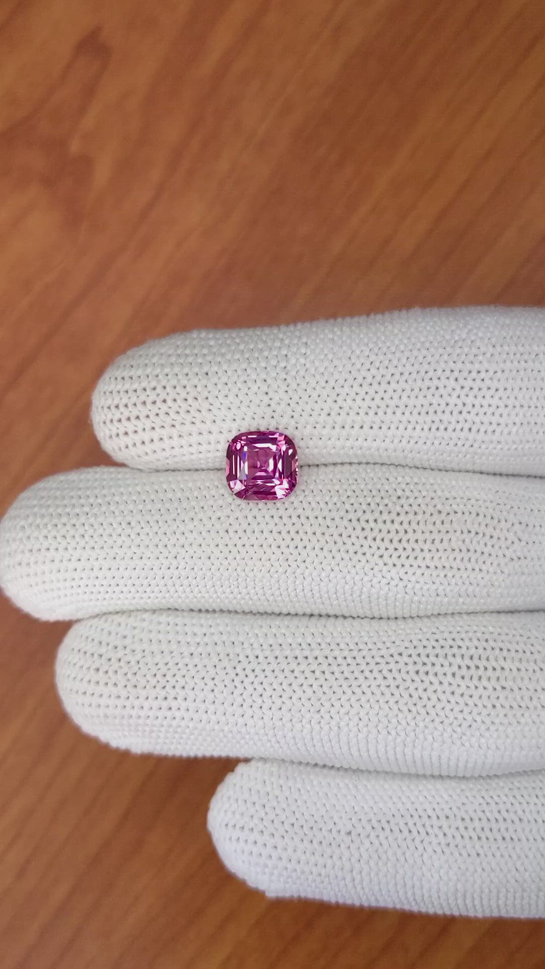 2.57 Ct. Purplish Pink Spinel from Ceylon (Sri Lanka) Size Video