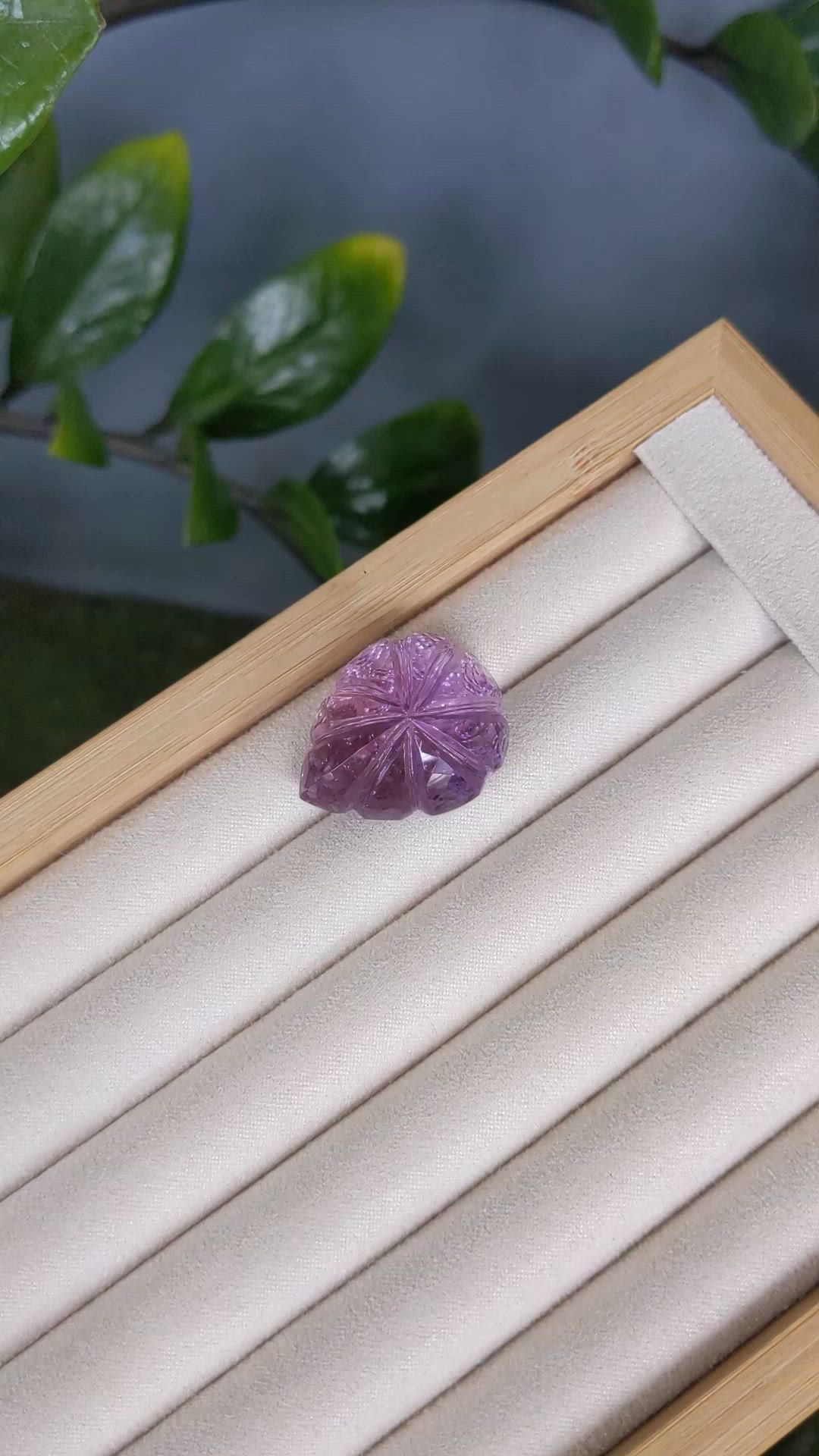 51.30 Ct. Purple Amethyst from Brazil Size Video