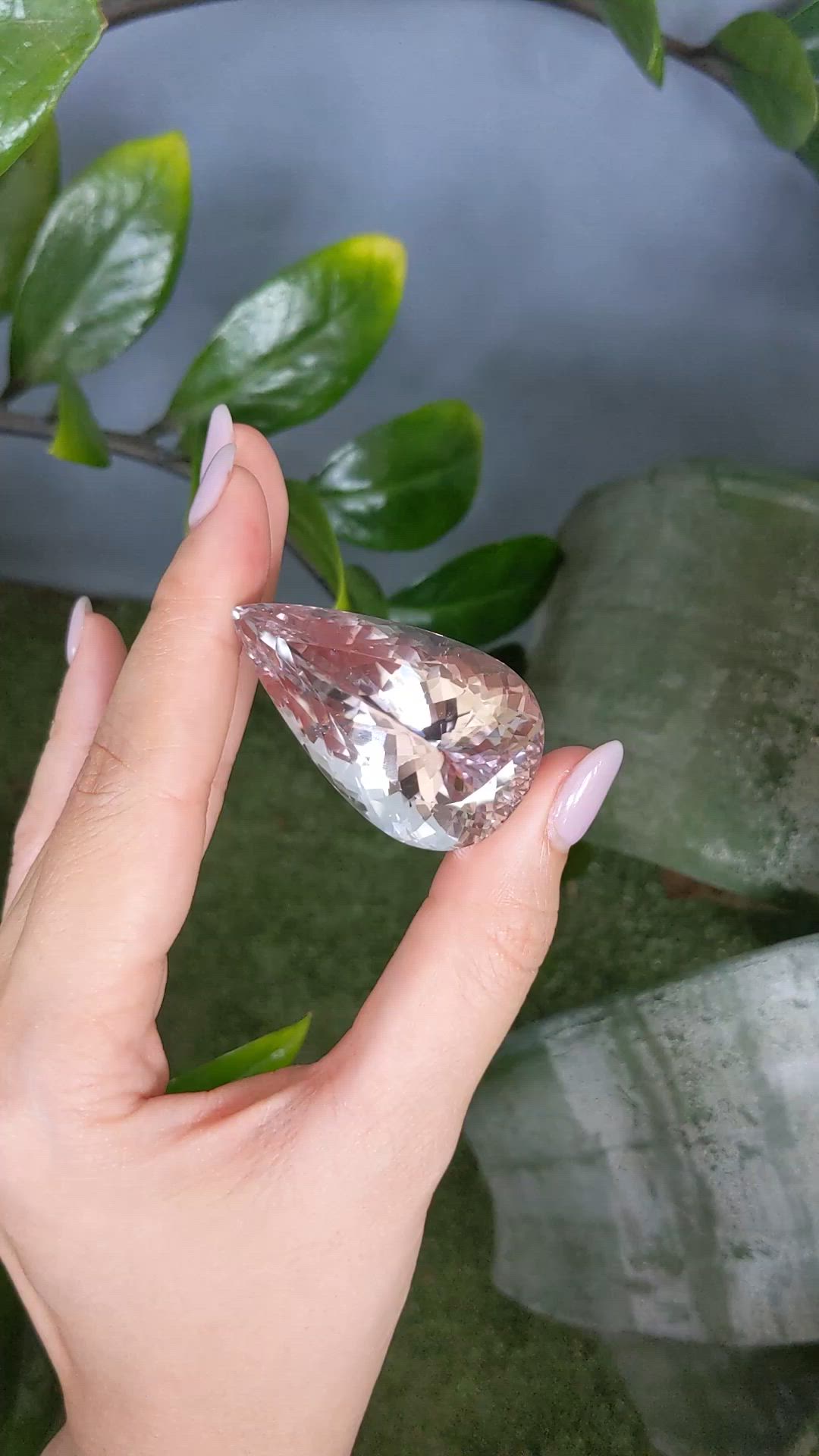 175.21 Ct. Peach Kunzite from Afghanistan Size Video