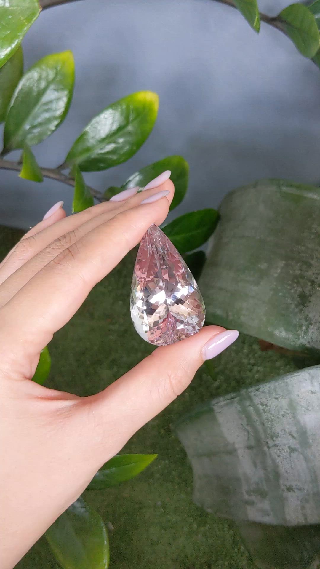 175.21 Ct. Peach Kunzite from Afghanistan Size Video