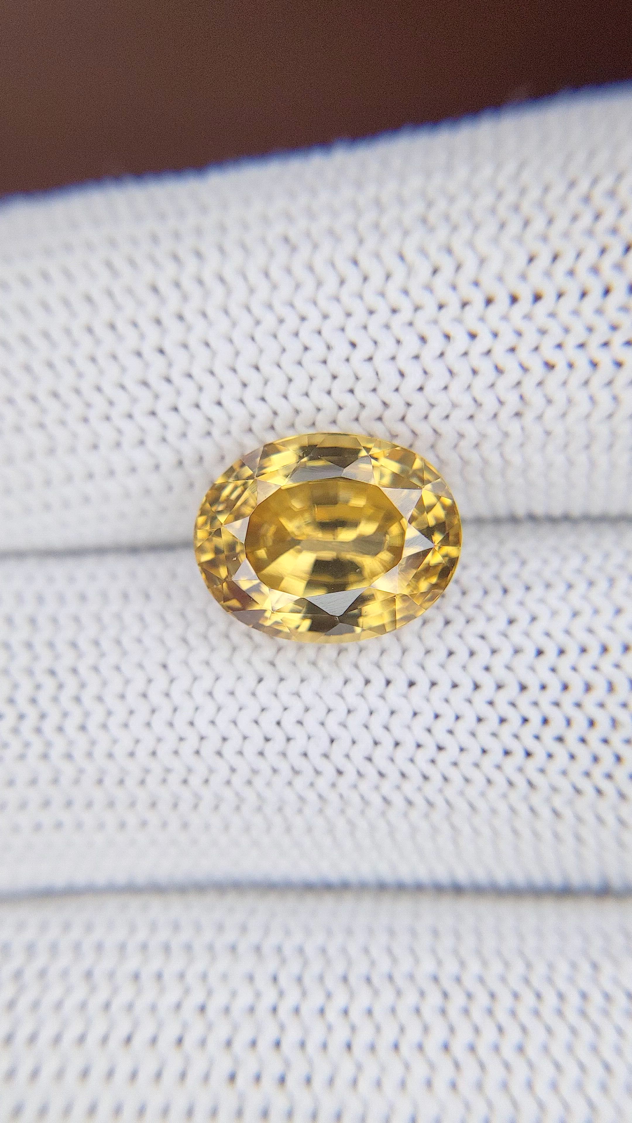 7.83 Ct. Golden Yellow Sinhalite from Ceylon (Sri Lanka) Size Video