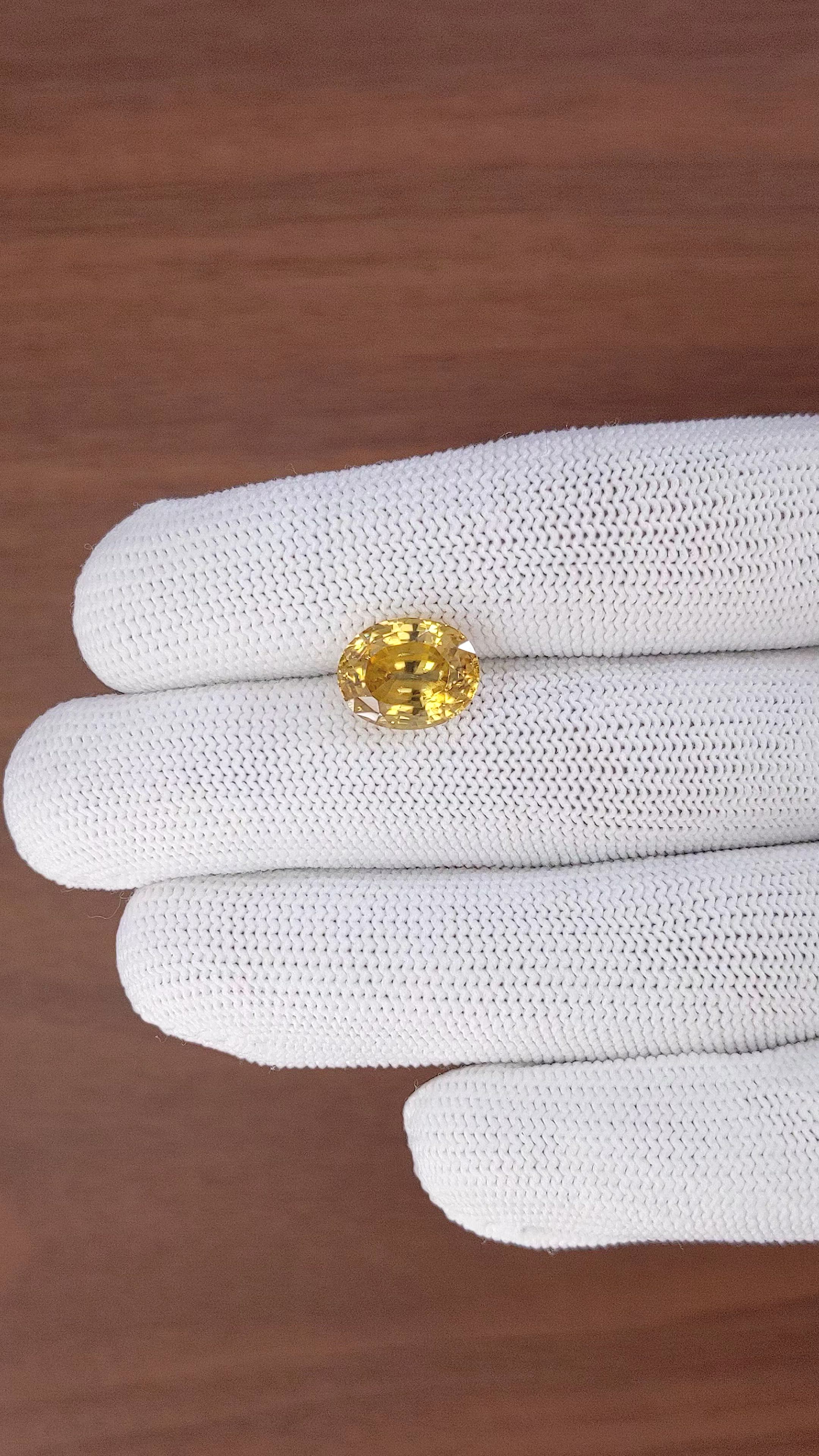 7.83 Ct. Golden Yellow Sinhalite from Ceylon (Sri Lanka) Size Video