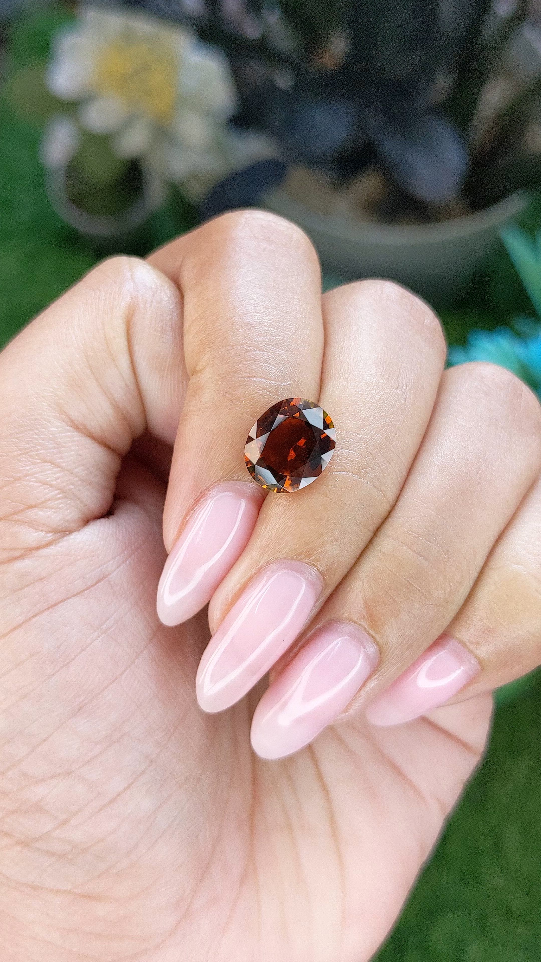 3.00 Ct. Reddish Brown Tourmaline from Ceylon (Sri Lanka) Size Video