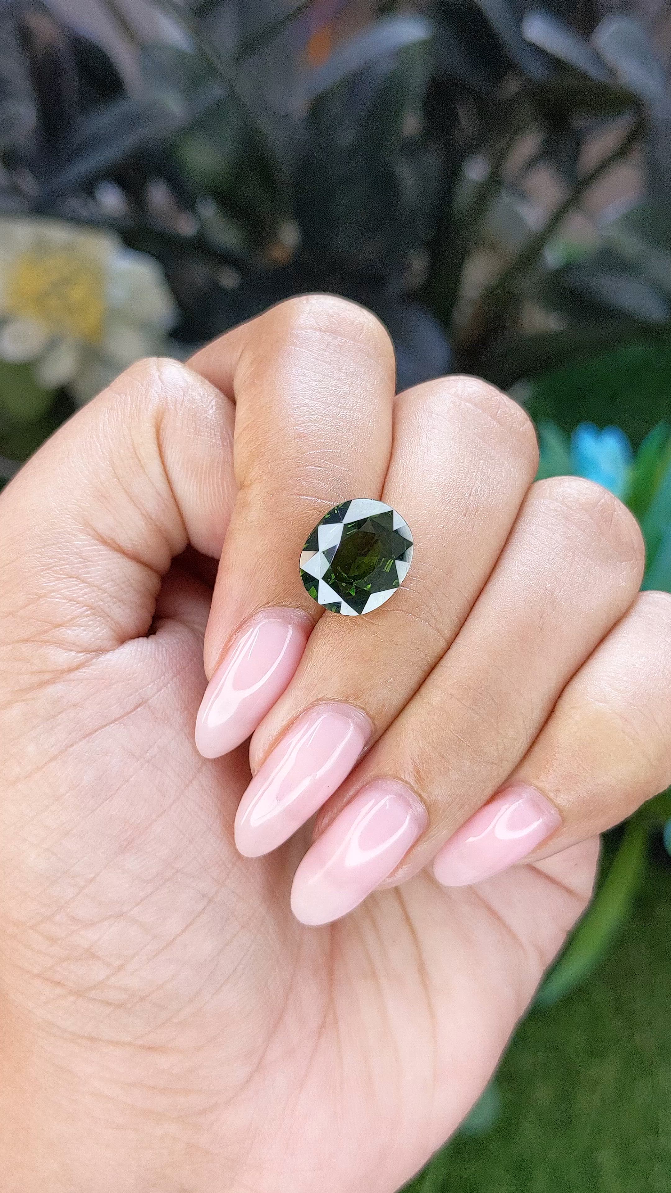 5.92 Ct. Green Zircon from Ceylon (Sri Lanka) Size Video