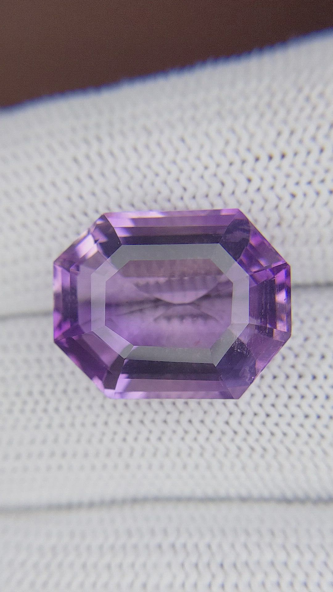 14.61 Ct. Purple Amethyst from Ceylon (Sri Lanka) Size Video
