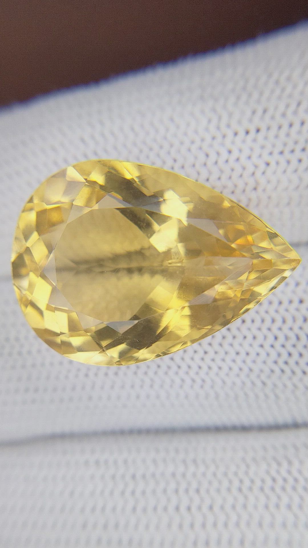 23.67 Ct. Yellow Citrine from Ceylon (Sri Lanka) Size Video