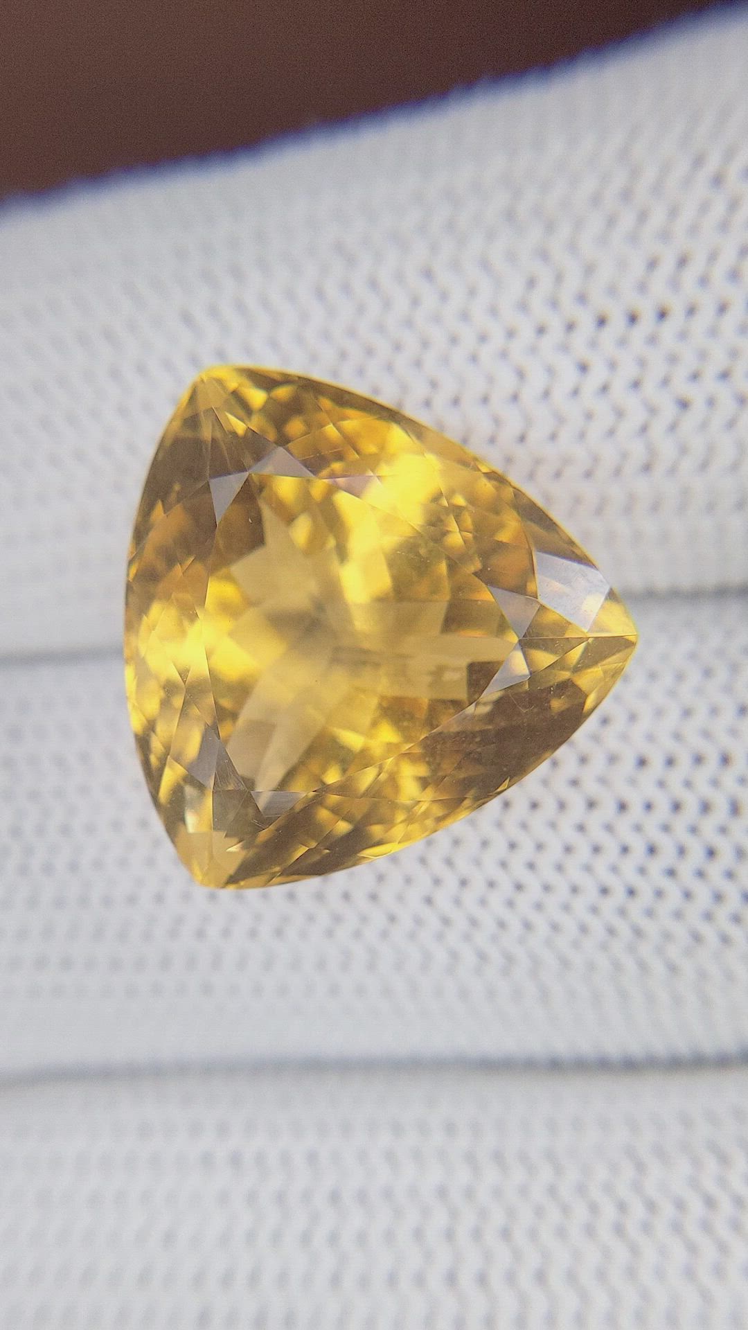 14.65 Ct. Yellow Citrine from Ceylon (Sri Lanka) Size Video