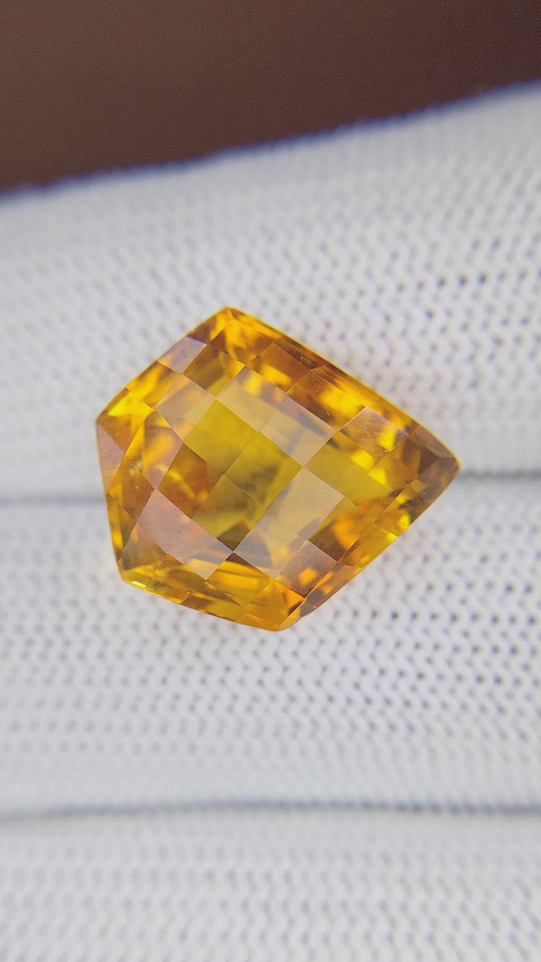 12.77 Ct. Orange Citrine from Ceylon (Sri Lanka) Size Video